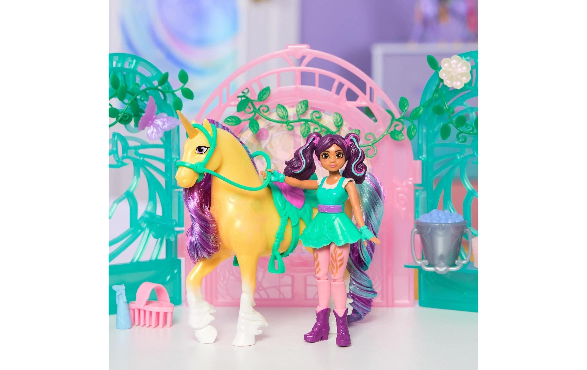 Spin Master Spielwelt »Unicorn Academy Ava und Leaf Stall-Set«