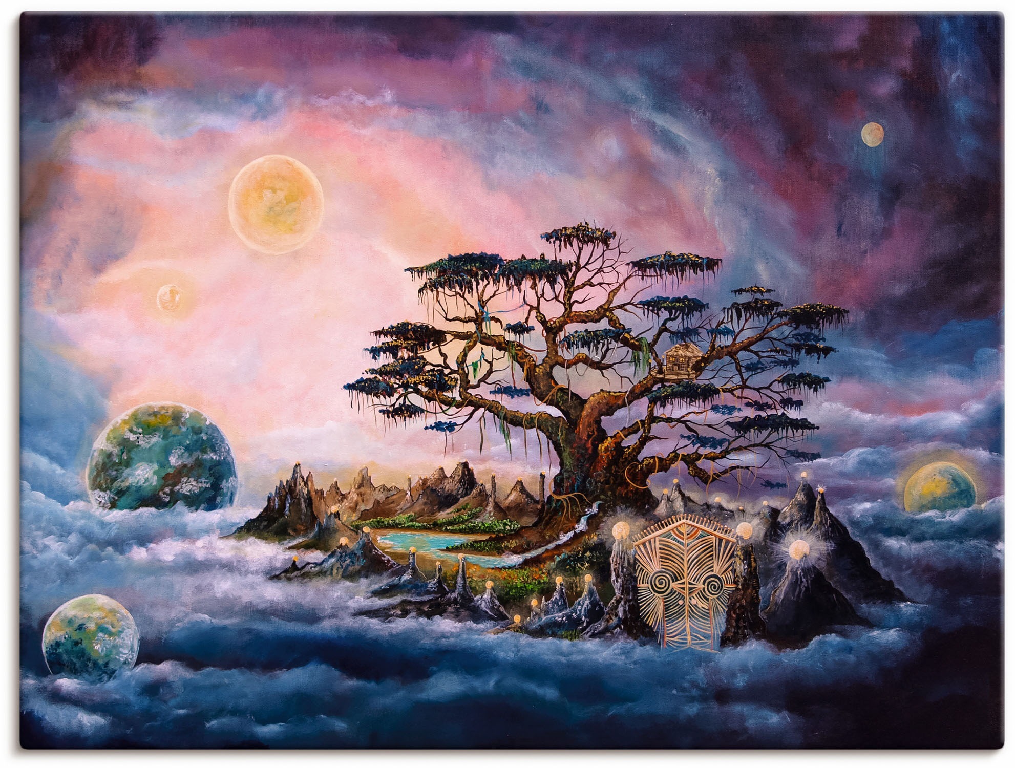 Image of Artland Wandbild »Der Weltenwächter«, klassische Fantasie, (1 St.), in vielen Grössen & Produktarten - Alubild / Outdoorbild für den Aussenbereich, Leinwandbild, Poster, Wandaufkleber / Wandtattoo auch für Badezimmer geeignet bei Ackermann Versand Schweiz