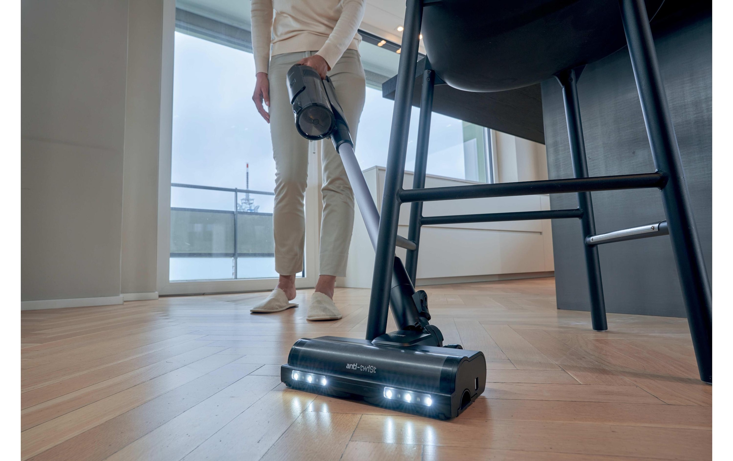 Hoover Aspirateur à main et à manche sans fil »HF610H 11« Kabelloser Staubsauger mit intelligenter Bodenerkennung