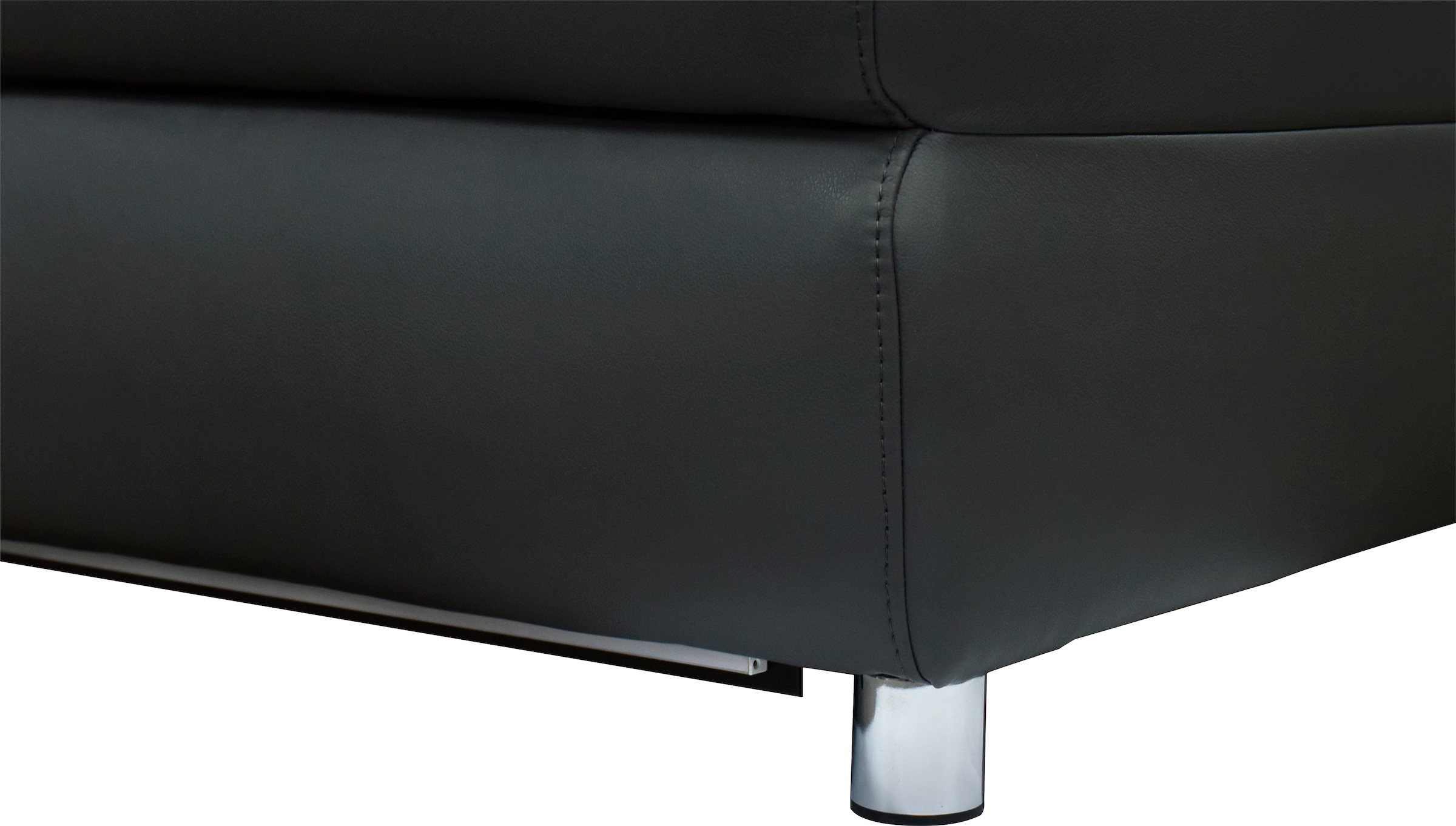 GOODproduct Ecksofa »Pareli, L-Form, 259cm,m. Recamiere, Echtleder, Kunstleder, Webstoff« man. o. elektr. Relaxfunktion, USB/Kopfteilverstellg u. LED