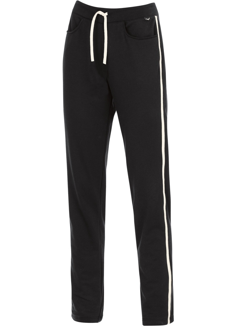 Trigema Jerseyhose »TRIGEMA Sweathose mit Seitenstreifen«, (1 tlg.)