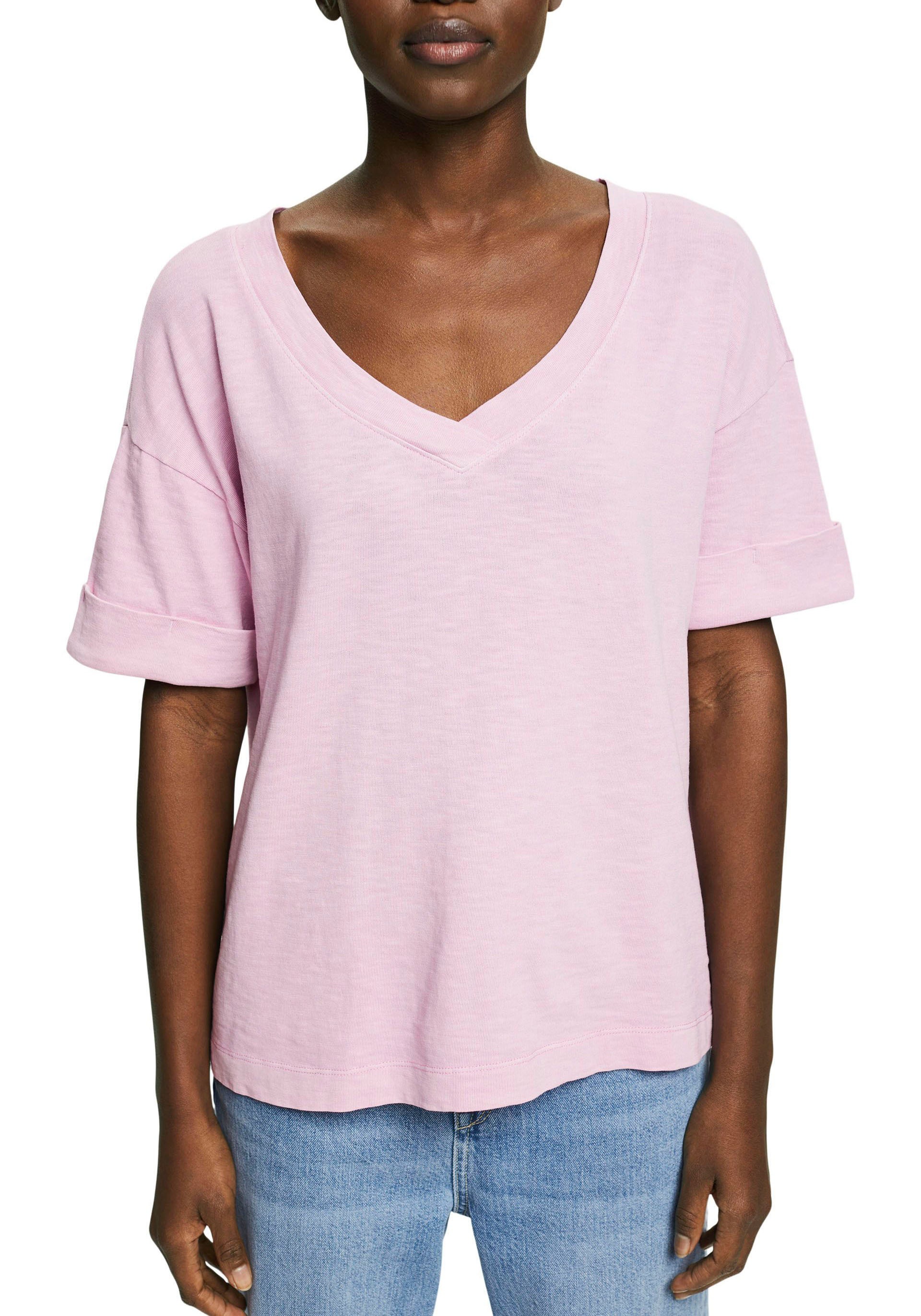 Image of Esprit T-Shirt, mit fixierten Umschlagbündchen bei Ackermann Versand Schweiz