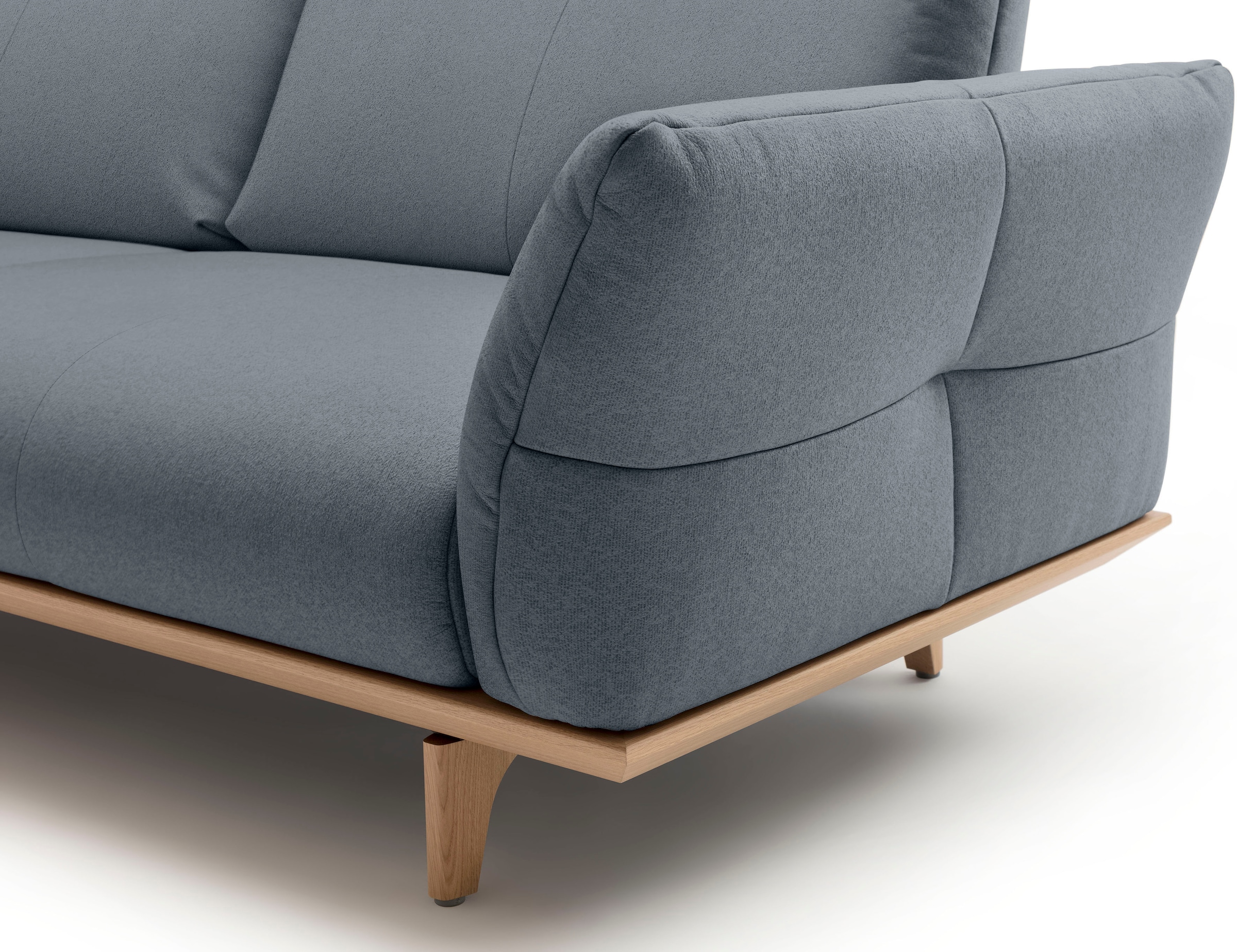 Creation BY ROLF BENZ 4 places »CR.460 Designsofa, erstklassiger Sitzkomfort, verst. Rückenlehne« socle en chêne, pieds en chêne naturel, largeur 248 cm