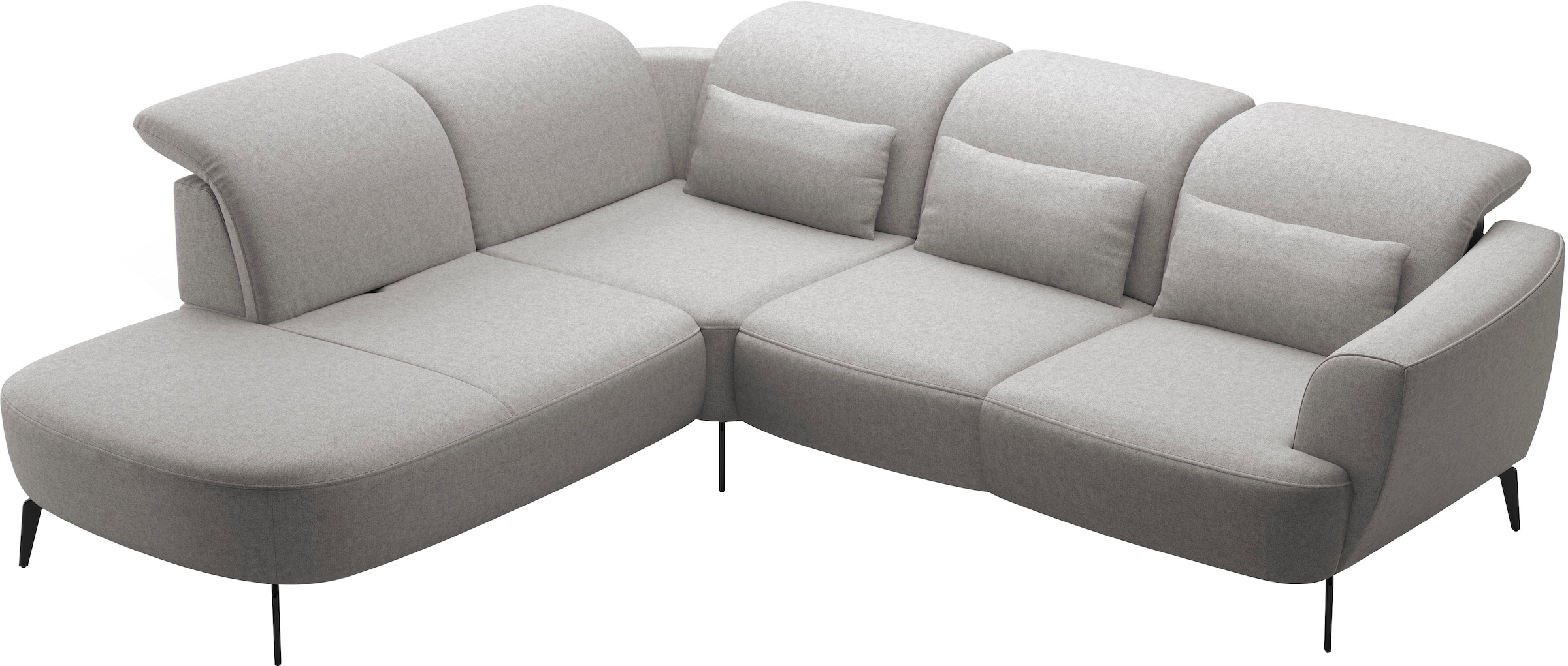 sit&more Canapé d'angle »Zoe« ink.Sitztiefenverstellung, wahlweise mit Kopfteilverstellung