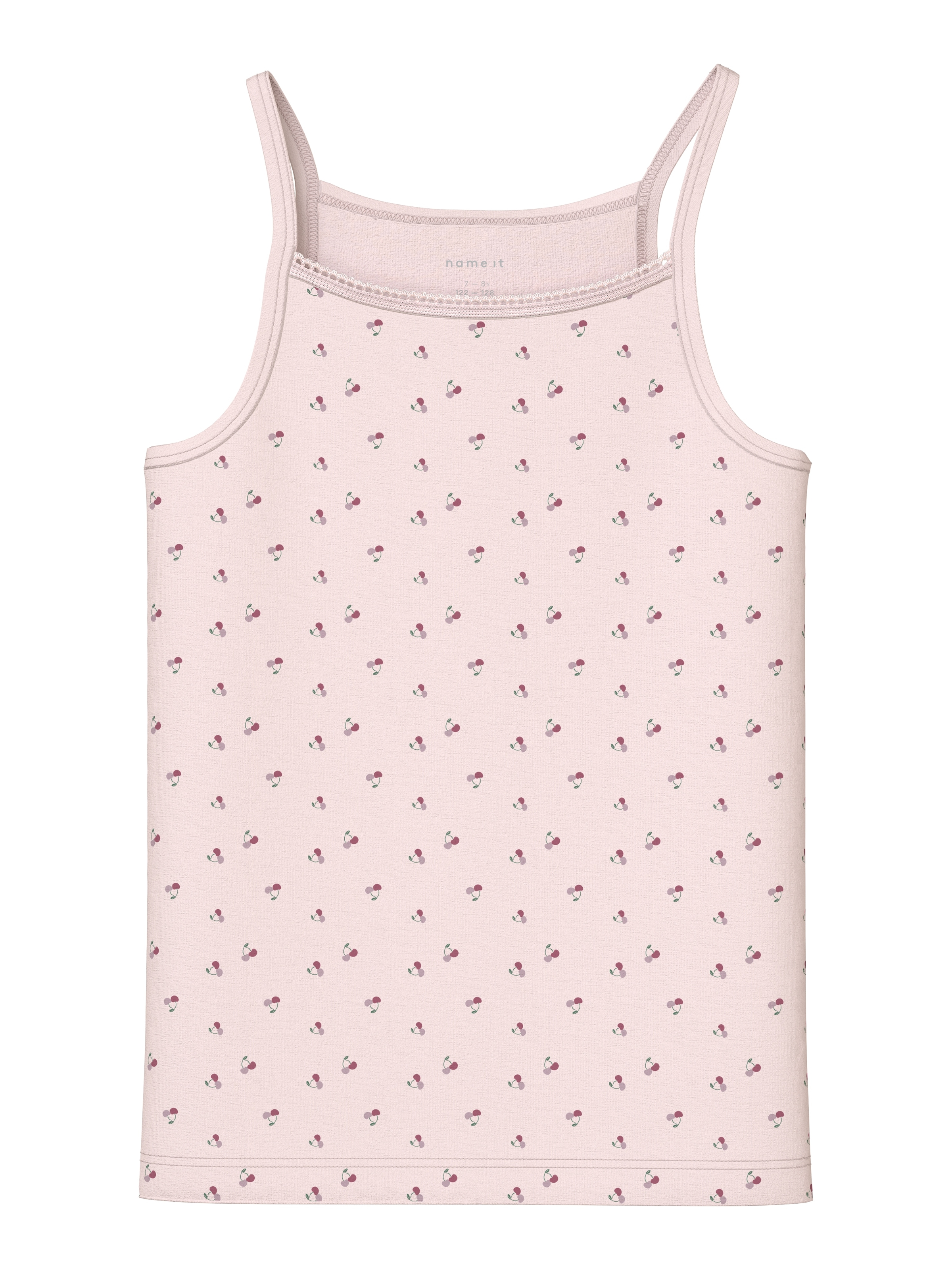 Name It Sous-chemise »NKFSTRAP für Mädchen mit Stretchkomfort im 4er-Pack« Packung, 4 cuis bedruckt, casual, regular fit, Baumwollmischung, Rundhals