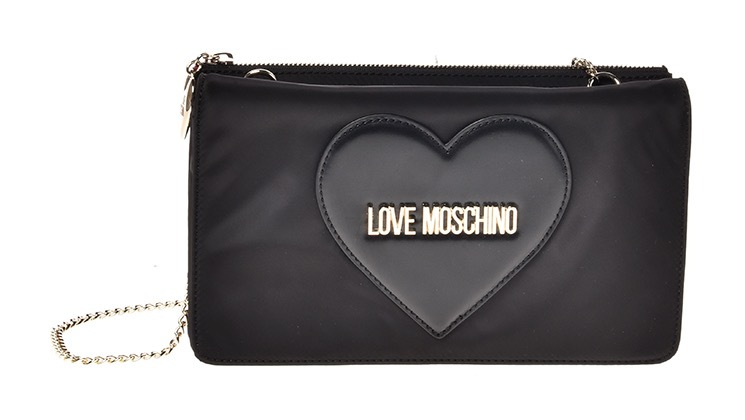 Image of LOVE MOSCHINO Clutch, mit golfarbenen Herzanhänger bei Ackermann Versand Schweiz
