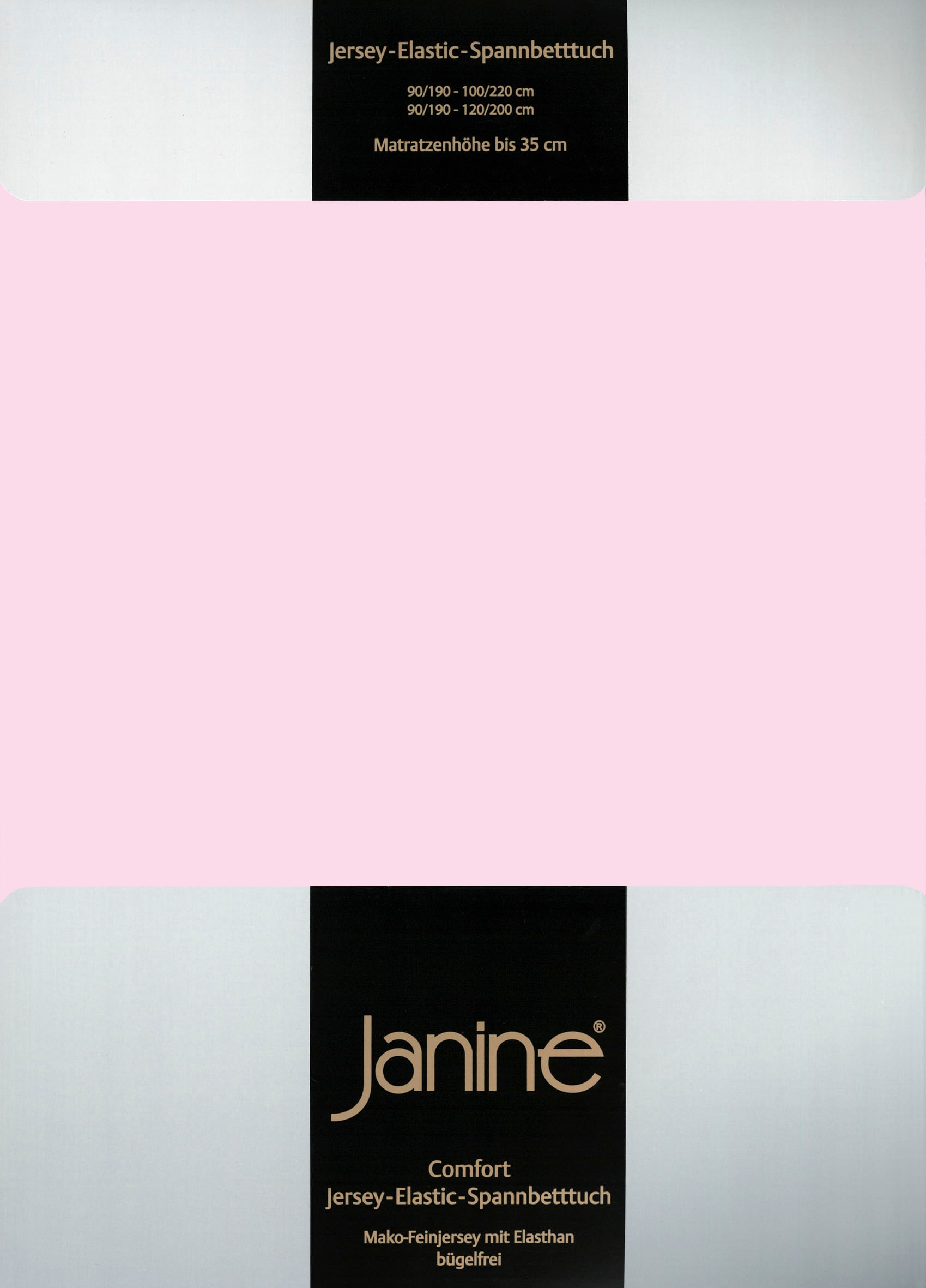 Janine Spannbettlaken »ELASTIC 5002«, für Matratzen bis 35 cm Höhe, 95% Baumwolle, hochwertig, langlebig