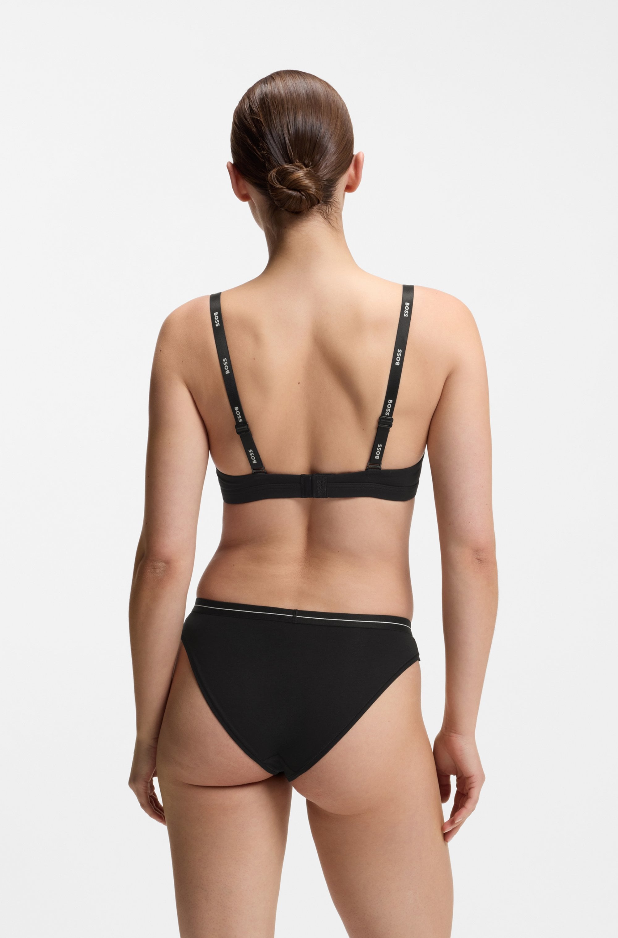 BOSS Soutien-gorge triangle »TRIANGLE PADDED CI« avec inscription BOSS sur les bretelles