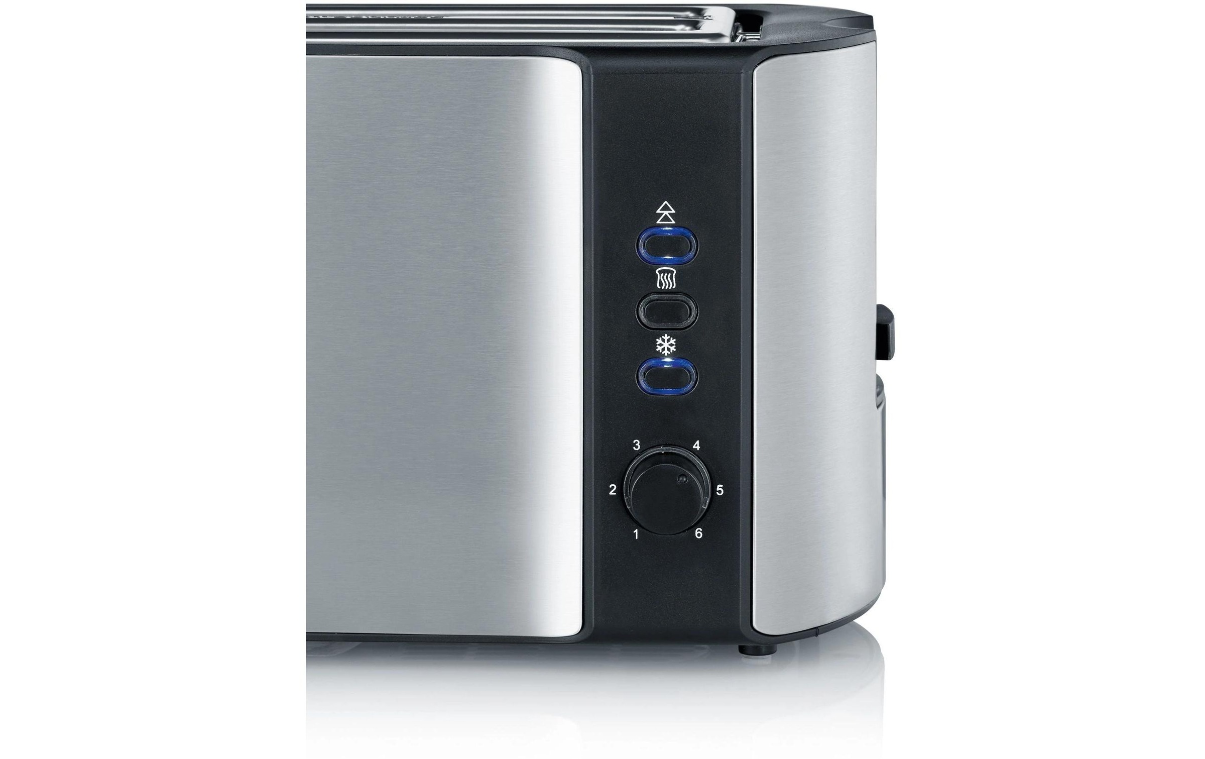 Severin Toaster »AT 2590 Schwarz/Silber«, für 4 Scheiben, 1400 W