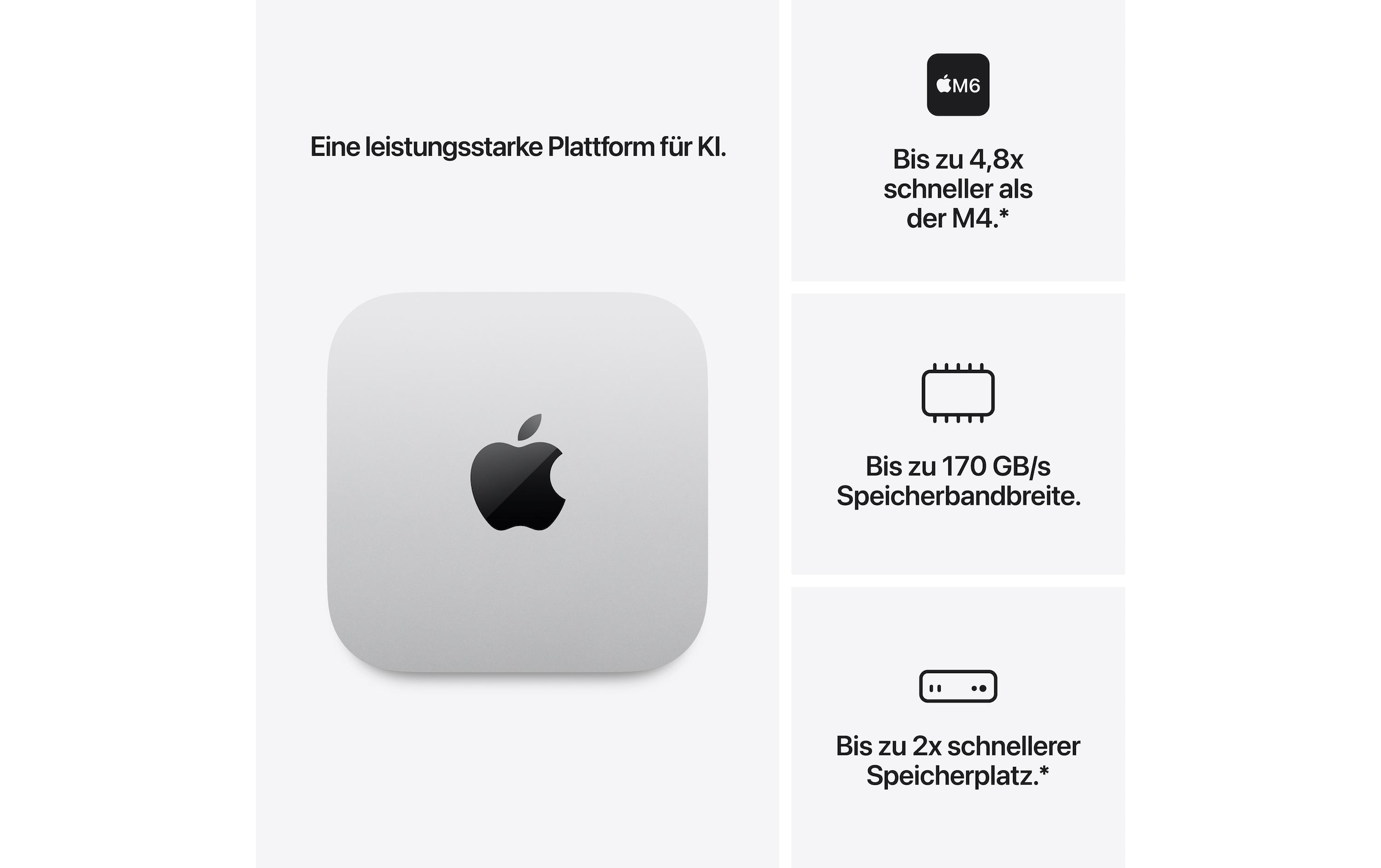 Apple PC »Mac Mini 2026 M6 (12C-CPU / 12C-GPU / 16 GB / 512 GB)«