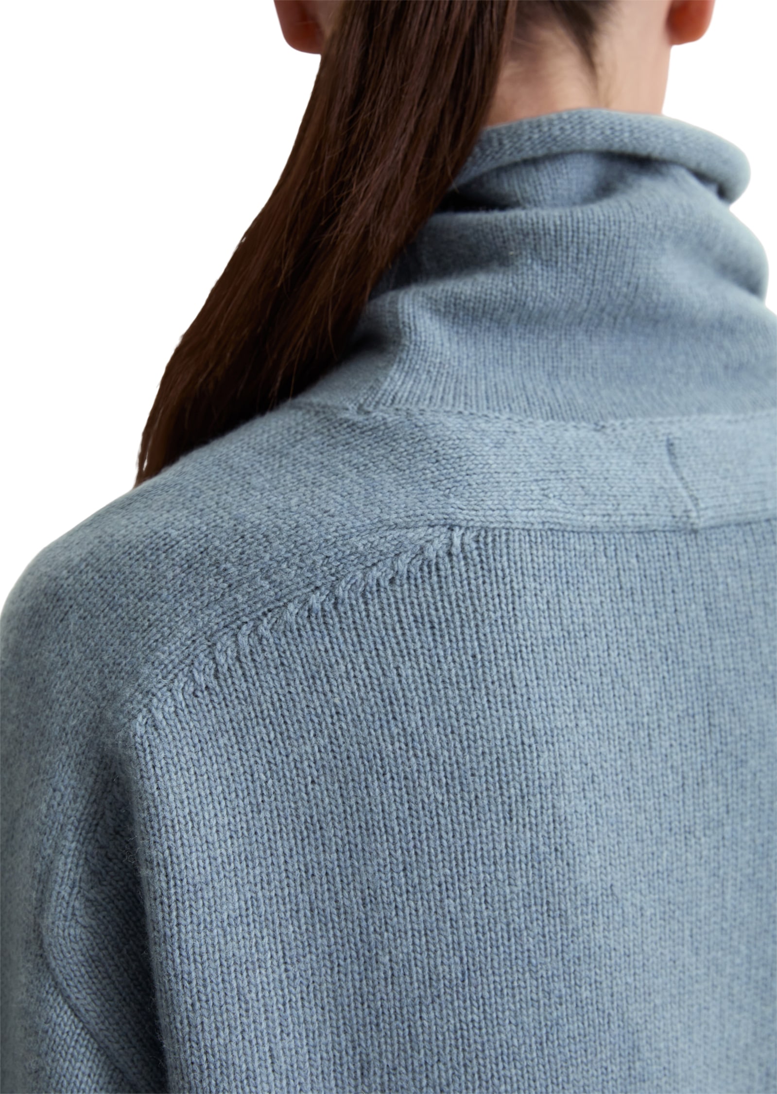 Marc O'Polo Pull en tricot lockere Passform, Rollkragen, Wollmischung