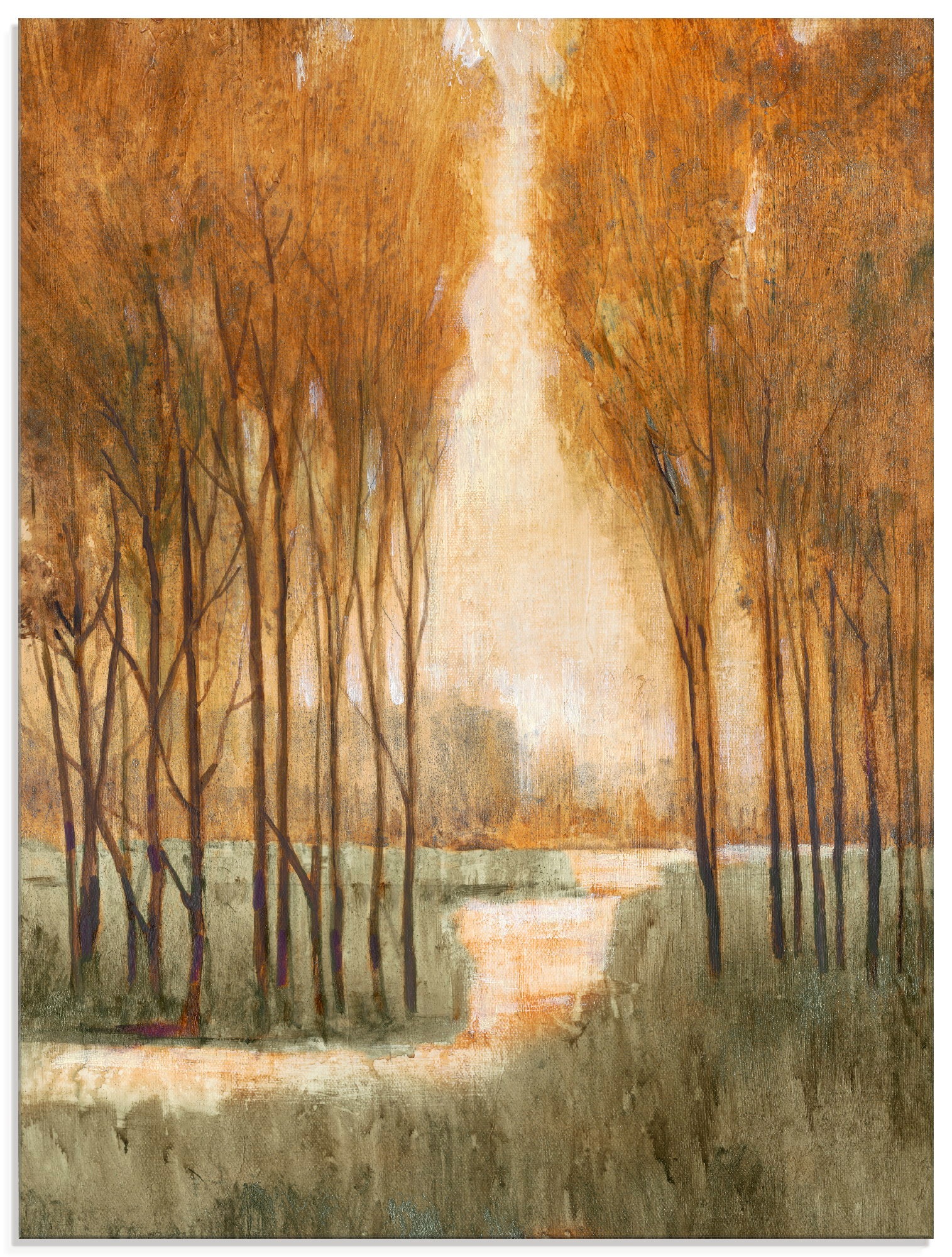 Image of Artland Glasbild »Goldener Wald I«, Wald, (1 St.) bei Ackermann Versand Schweiz