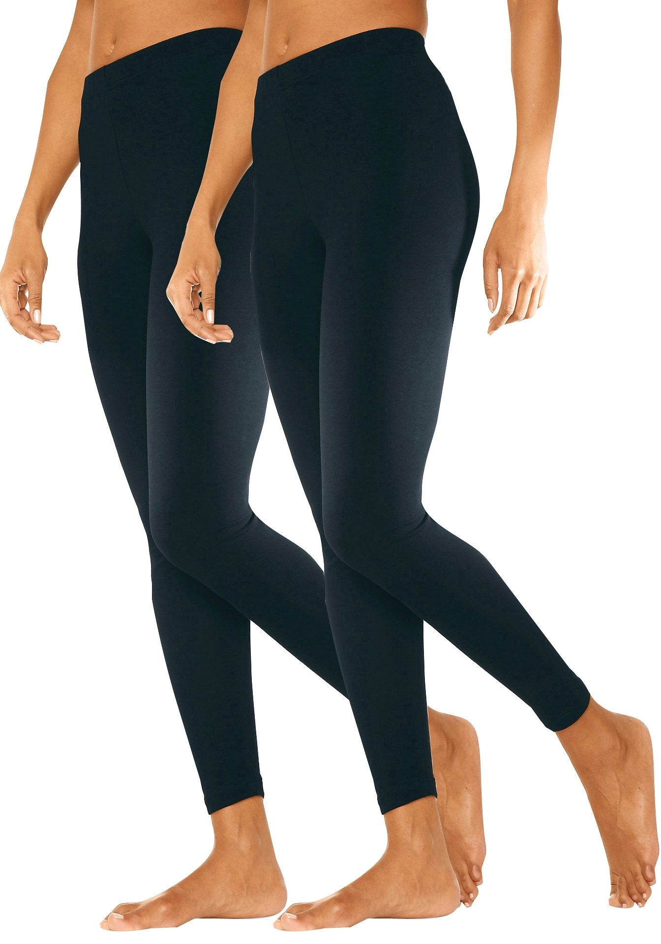 Vivance active Leggings, (2er-Pack), mit Gummibund, Loungewear