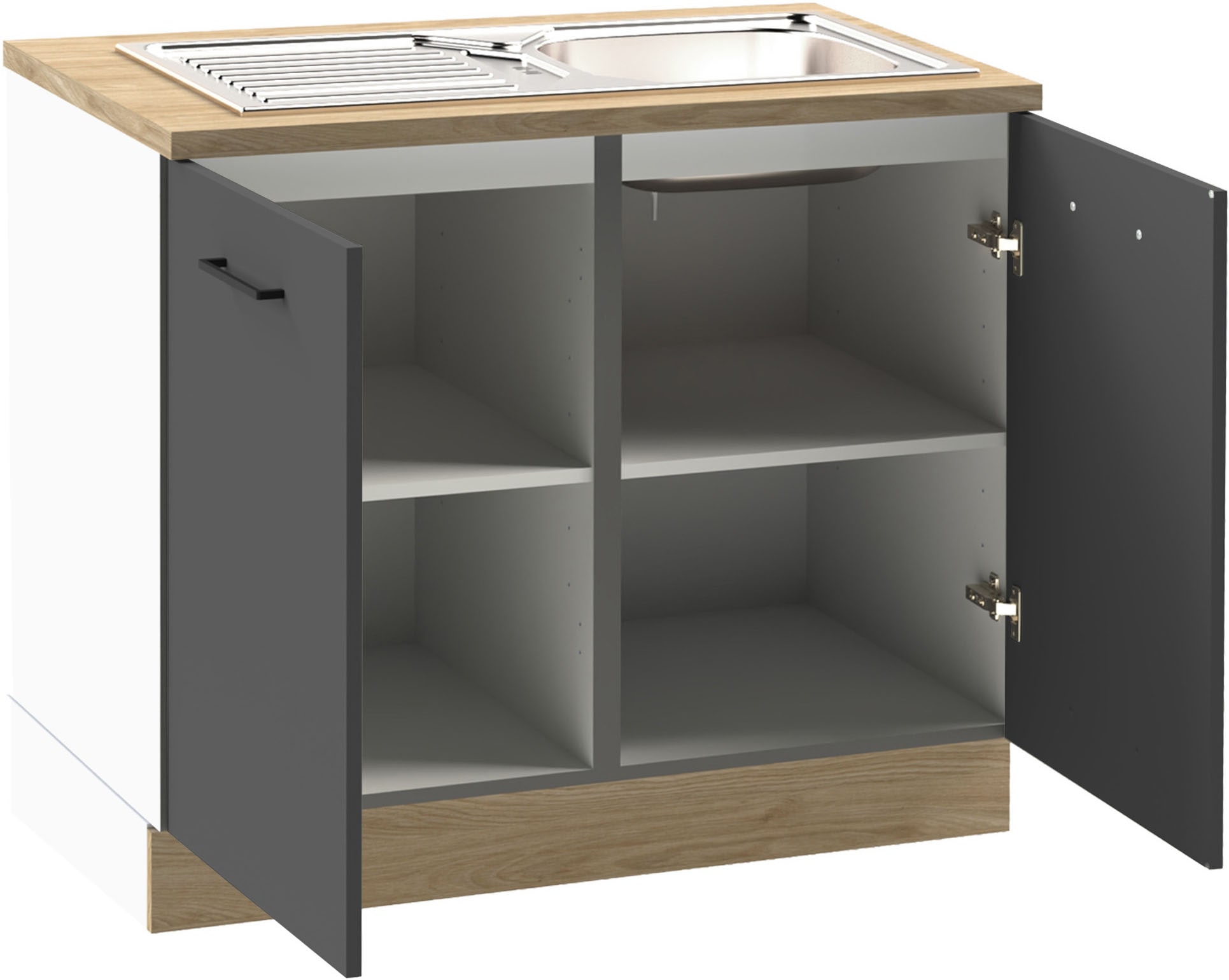 KOCHSTATION Meuble évier »KS-Kolari« 1 cuis tlg. Masse (B/T/H): 100,1 x 60 x 88 cm