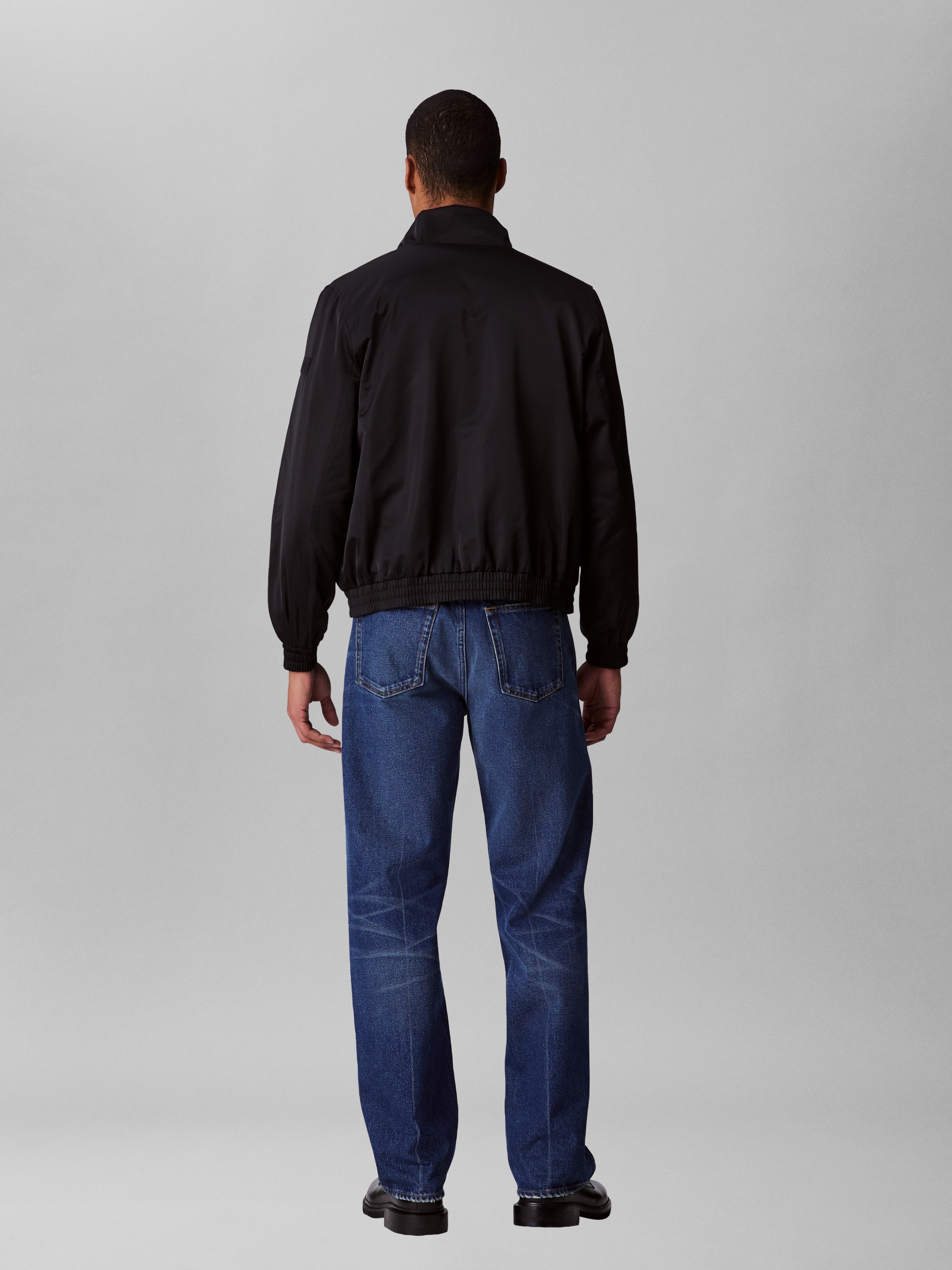 Calvin Klein Jeans Bomberjacke »LS PADDED HARRINGTON JACKET« ohne Kapuze Mit Rundhalsausschnitt mit Stehkragen