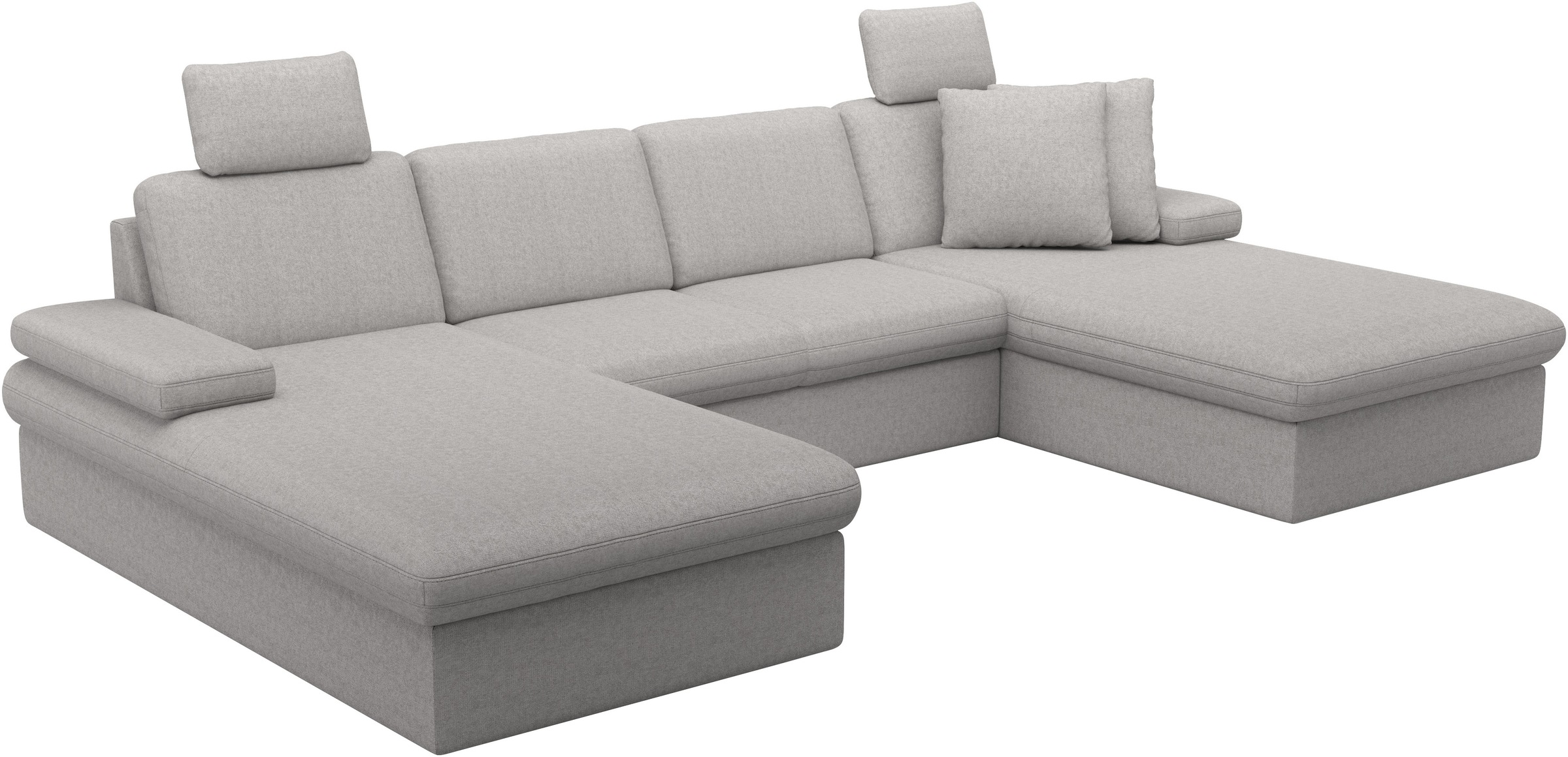sit&more Wohnlandschaft »Moreno U-Form, B: 309 cm« mit Armteilverstellung, optional Bettfunktion