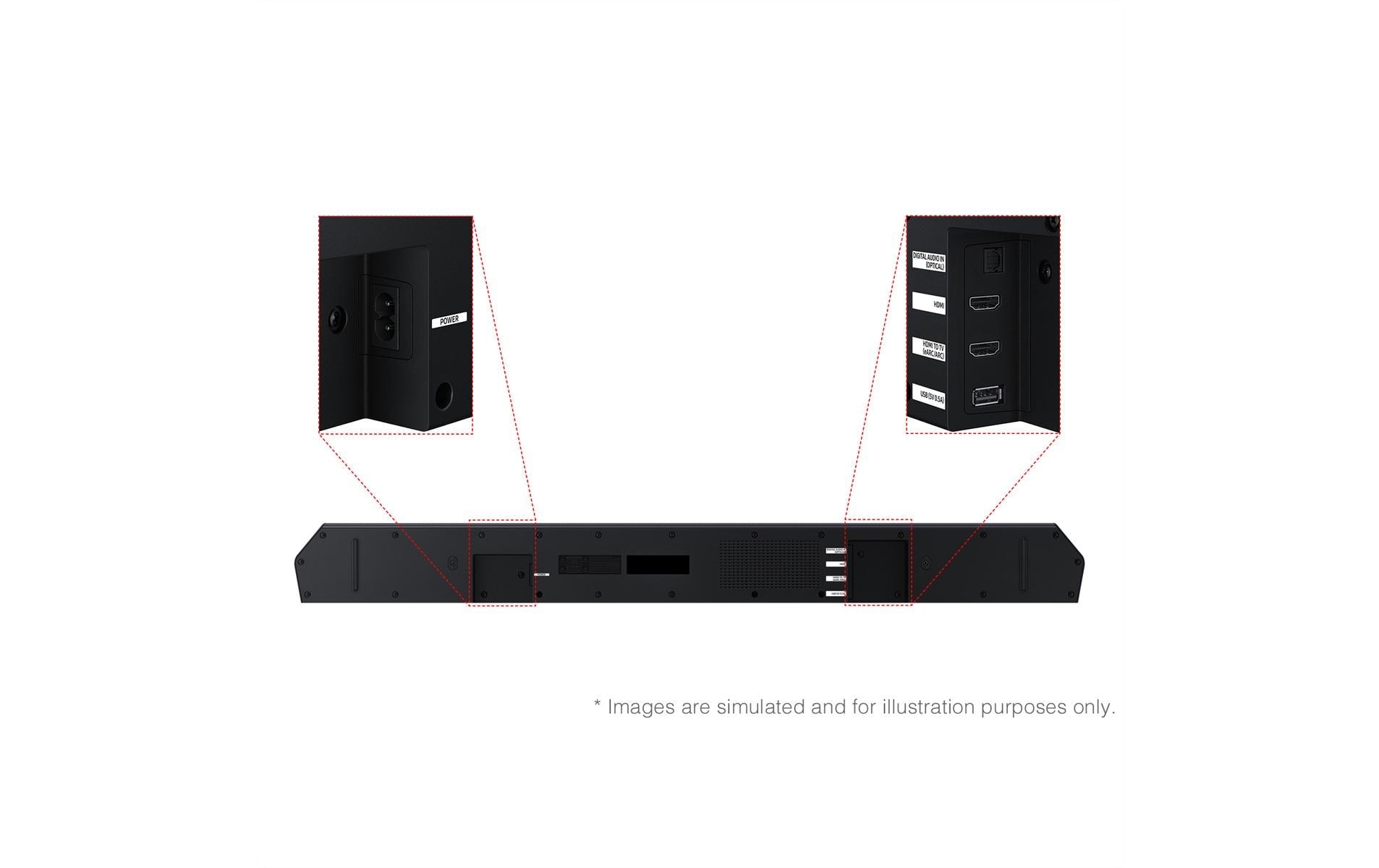 Samsung Barre de son »HW-Q600F« 3.1.2 ( ) Verbindungsart: Bluetooth, HDMI, Toslink