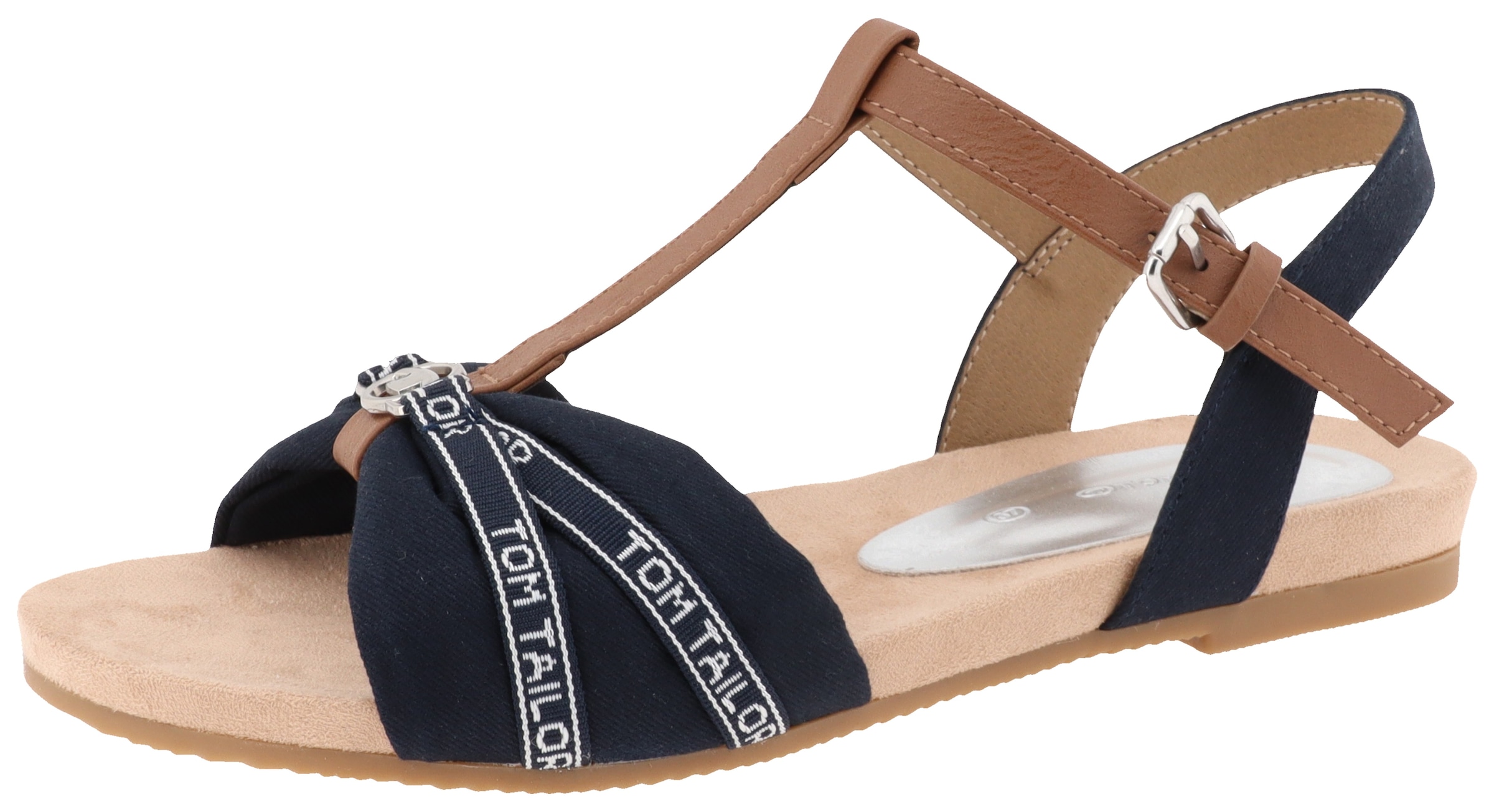 Image of TOM TAILOR Sandalette, Sommerschuh, Sandale, Blockabsatz, mit verstellbarer Schnalle