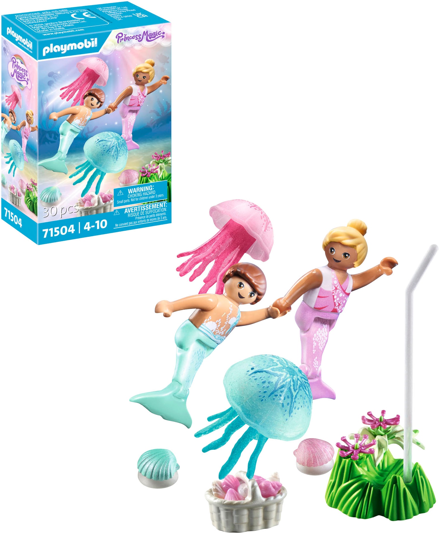 Playmobil® Konstruktions-Spielset »Meerkinder mit Quallen (71504), Princess Magic«, (30 St.), Made in Europe