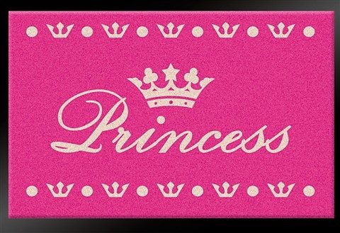 Image of HANSE Home Fussmatte »Princess«, rechteckig, 6 mm Höhe, mit Spruch, Schrift Design, Robust, Pflegeleicht, Rutschhemmend, Prinzessin, gummierter Rücken bei Ackermann Versand Schweiz