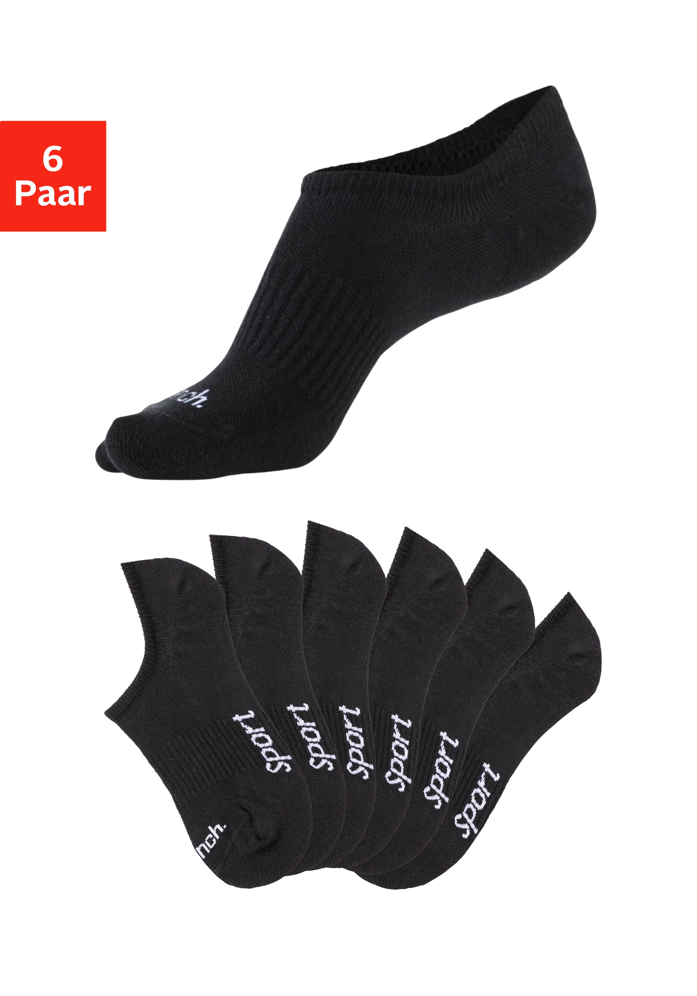 Image of Bench. Sneakersocken Packung, 6 Paar tlg. nicht sichtbar in Sneakern