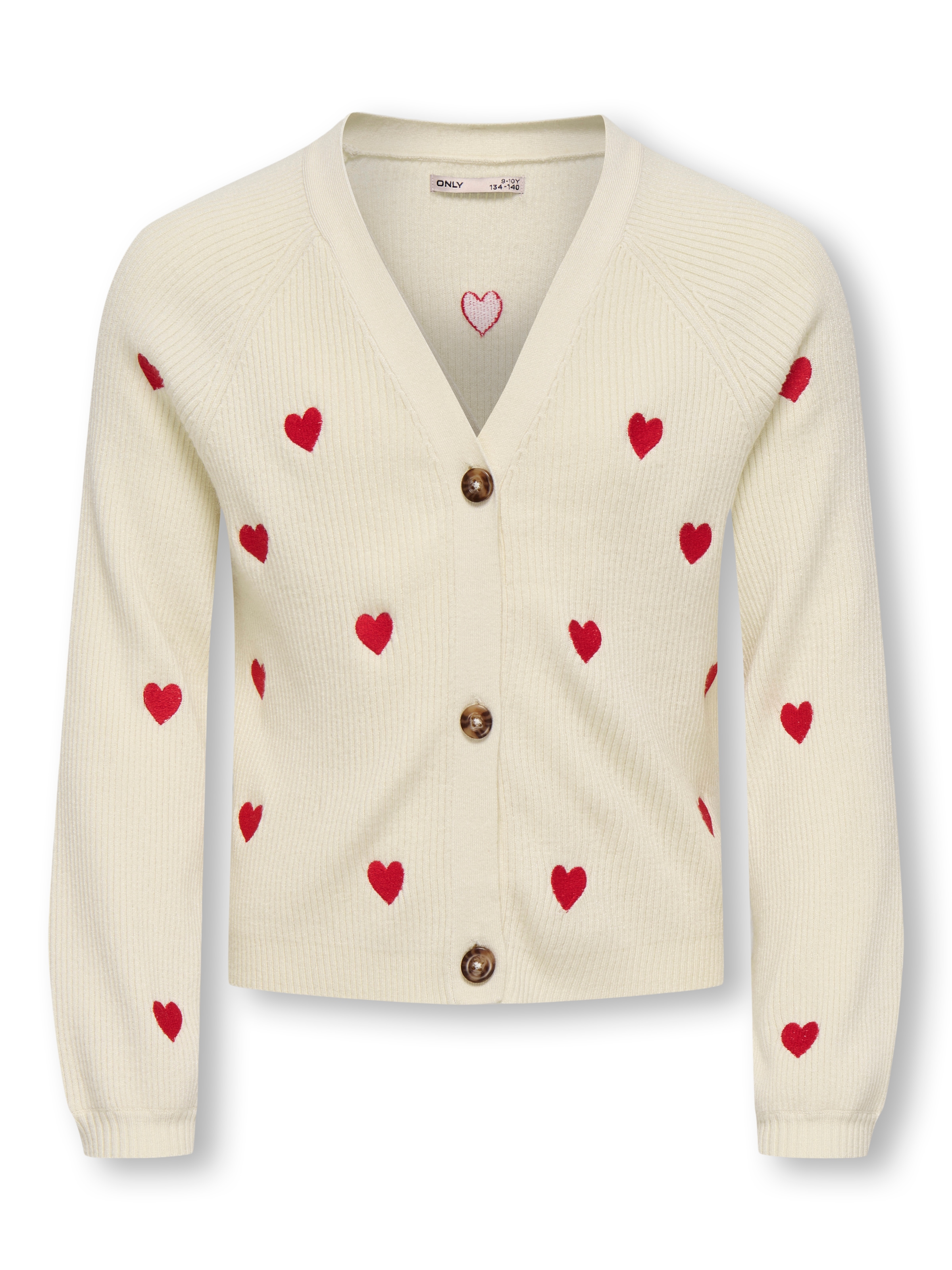 Image of KIDS ONLY Strickjacke "KOGDANA LIFE LS HEART VNECK CARDIGAN KNT" 1