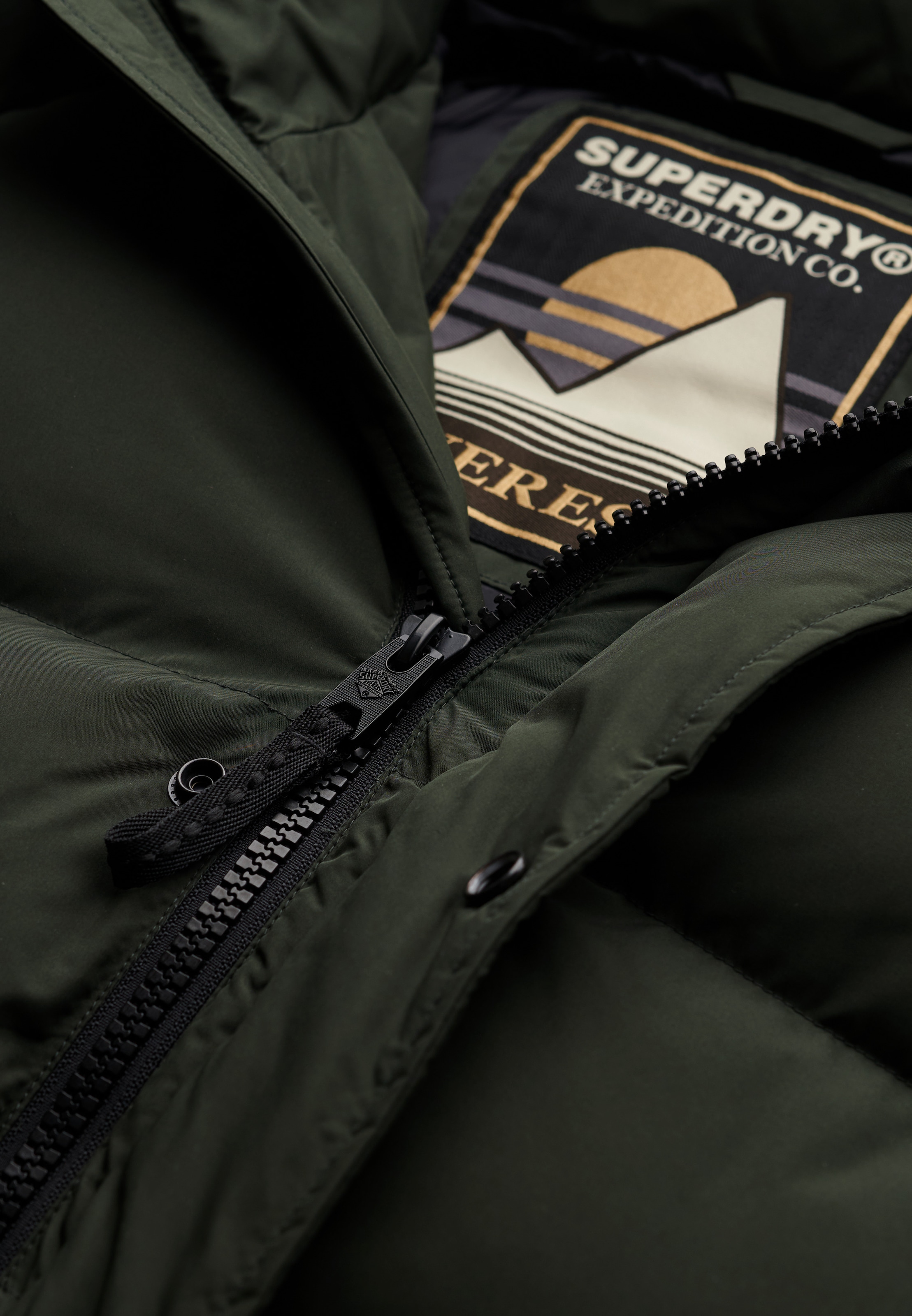 Superdry Steppjacke »XPD LONGLINE BAFFLE PARKA«, mit Kapuze