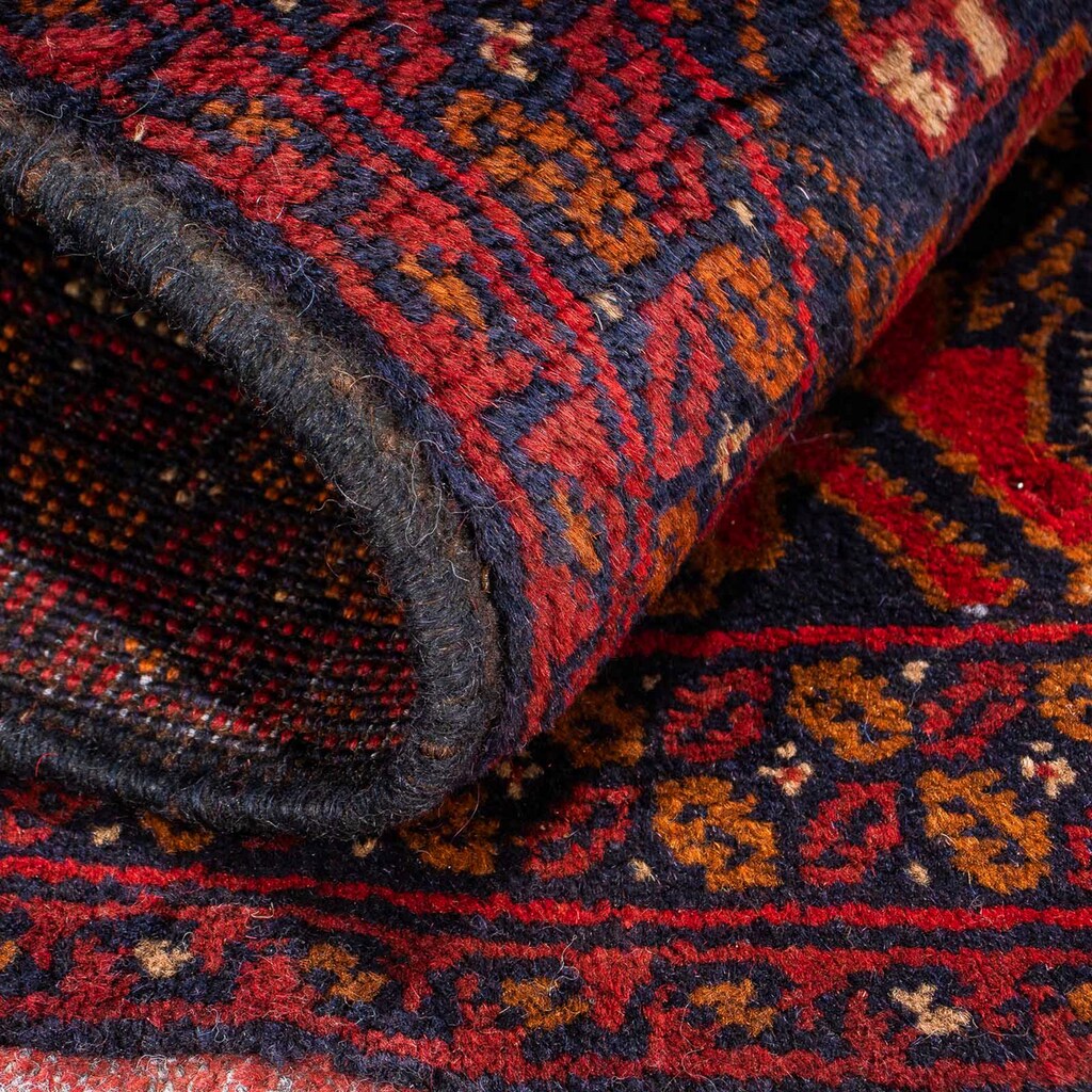 morgenland Orientteppich »Afghan - Kunduz - 102 x 52 cm - dunkelrot«, rechteckig