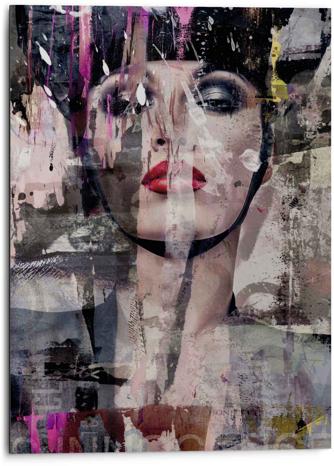 Image of Reinders! Wandbild »Aluminium Wandbild Kraftvolle Frau Frau - Freiheit - Farbenfroh - Modern - Kräftig«, Frau, (1 St.) bei Ackermann Versand Schweiz