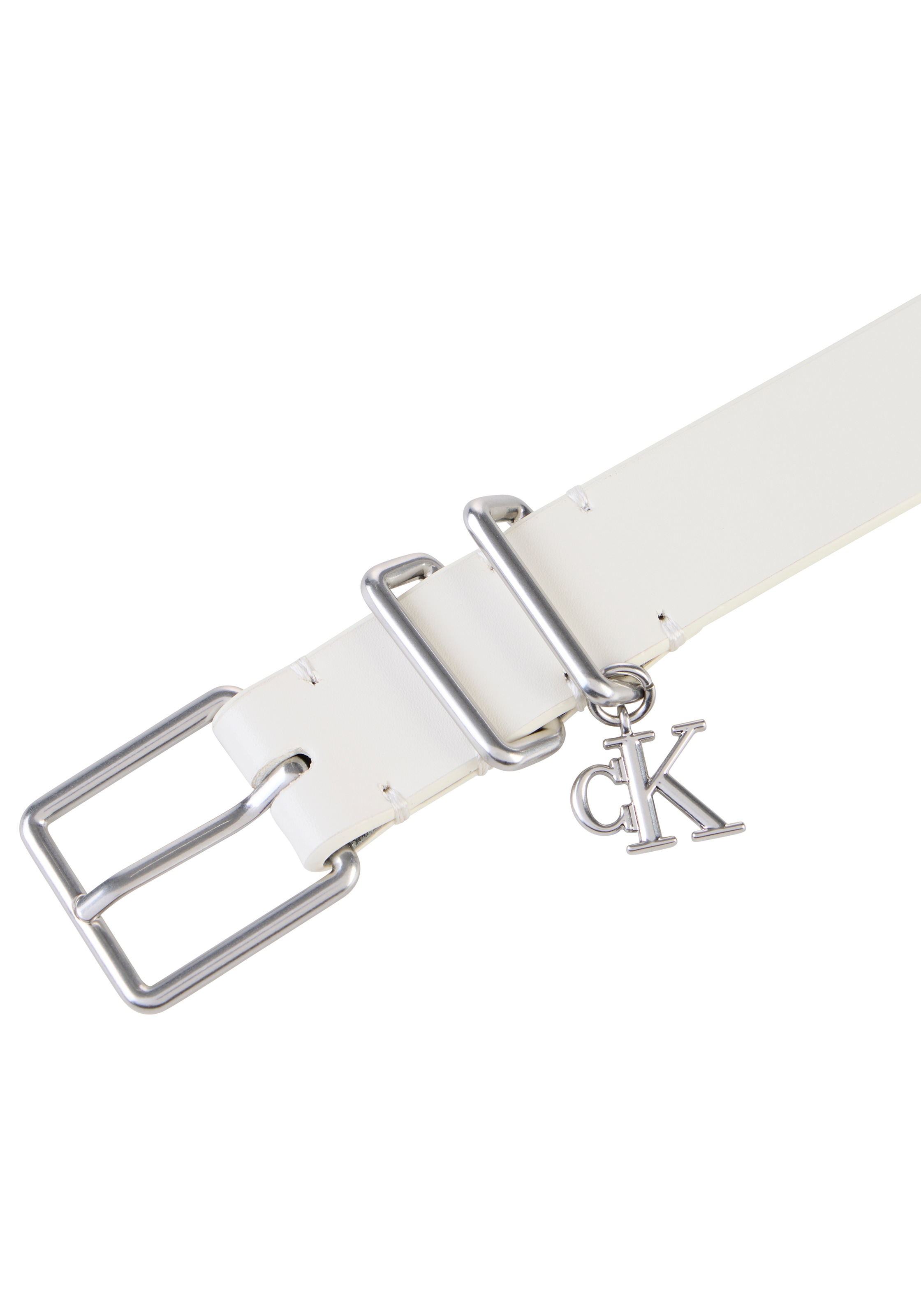 Calvin Klein Ledergürtel »MONOGRAM CHARM  KEEPER BELT 25MM« Regular fit mit Anhänger