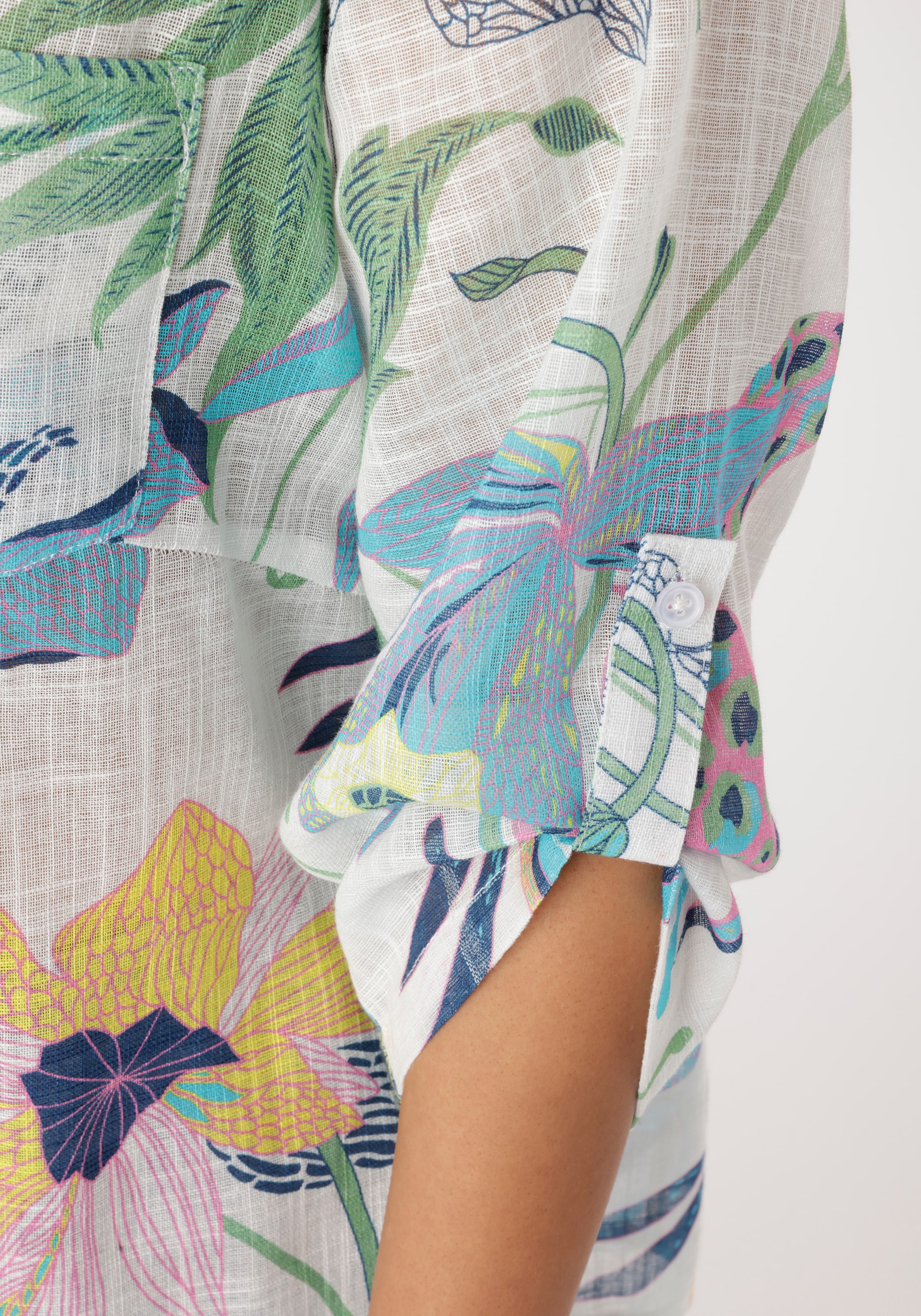 Aniston PLUS Blouse à enfiler im Leinen-Look - NEUE KOLLEKTION