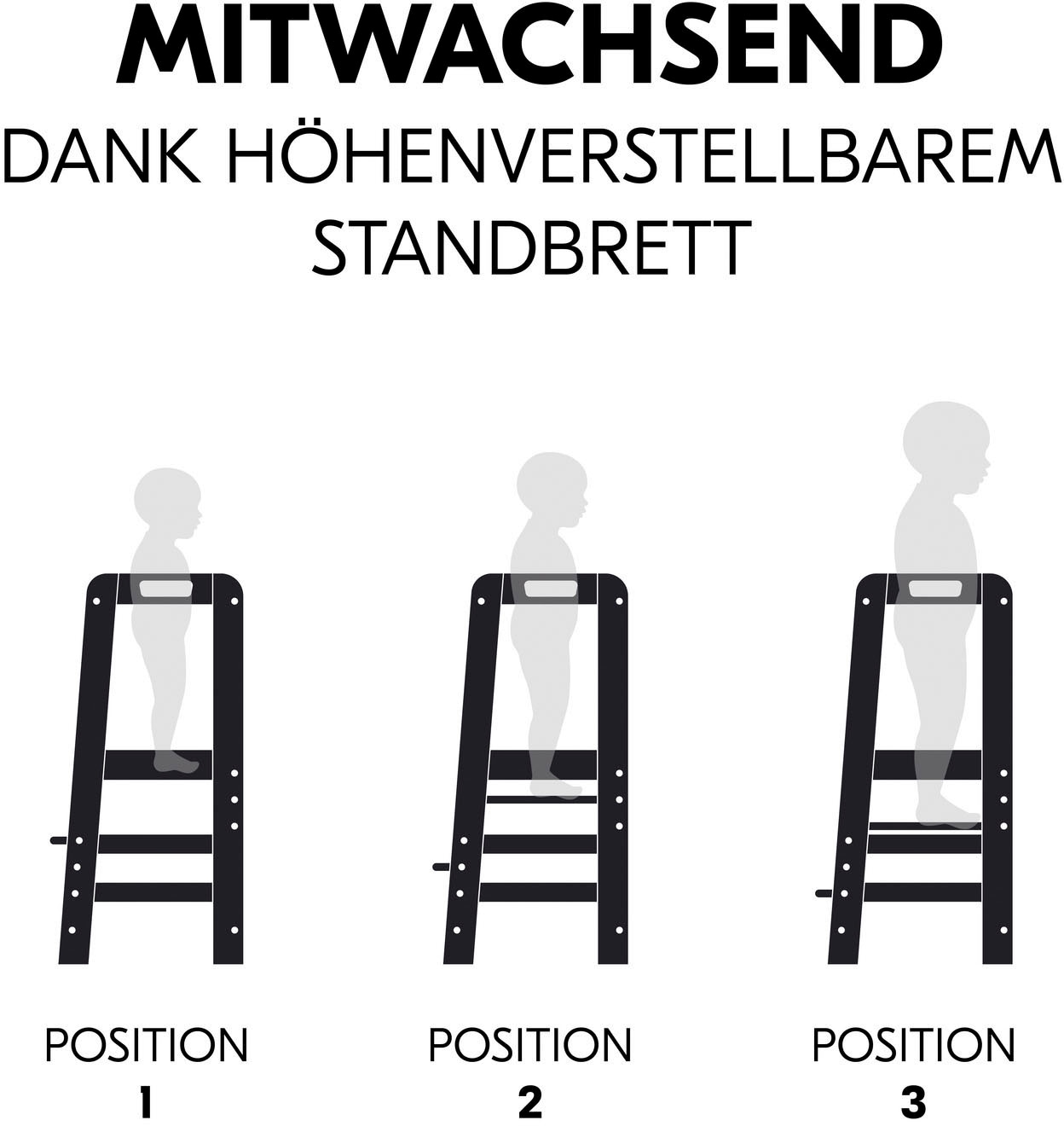 Hauck Assis-debout »Lernturm Learn N Explore, Black« () FSC® - schützt Wald