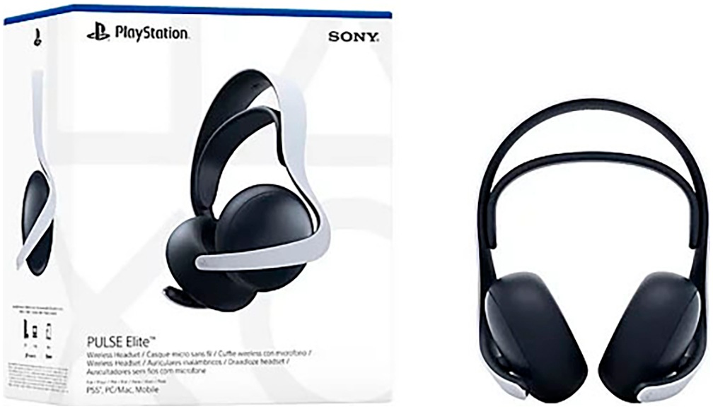 Image of PlayStation 5 Gaming-Headset "PULSE Elite™ Wireless-Headset" Bluetooth Multi-Point-Verbindung Rauschunterdrückung Stummschaltung