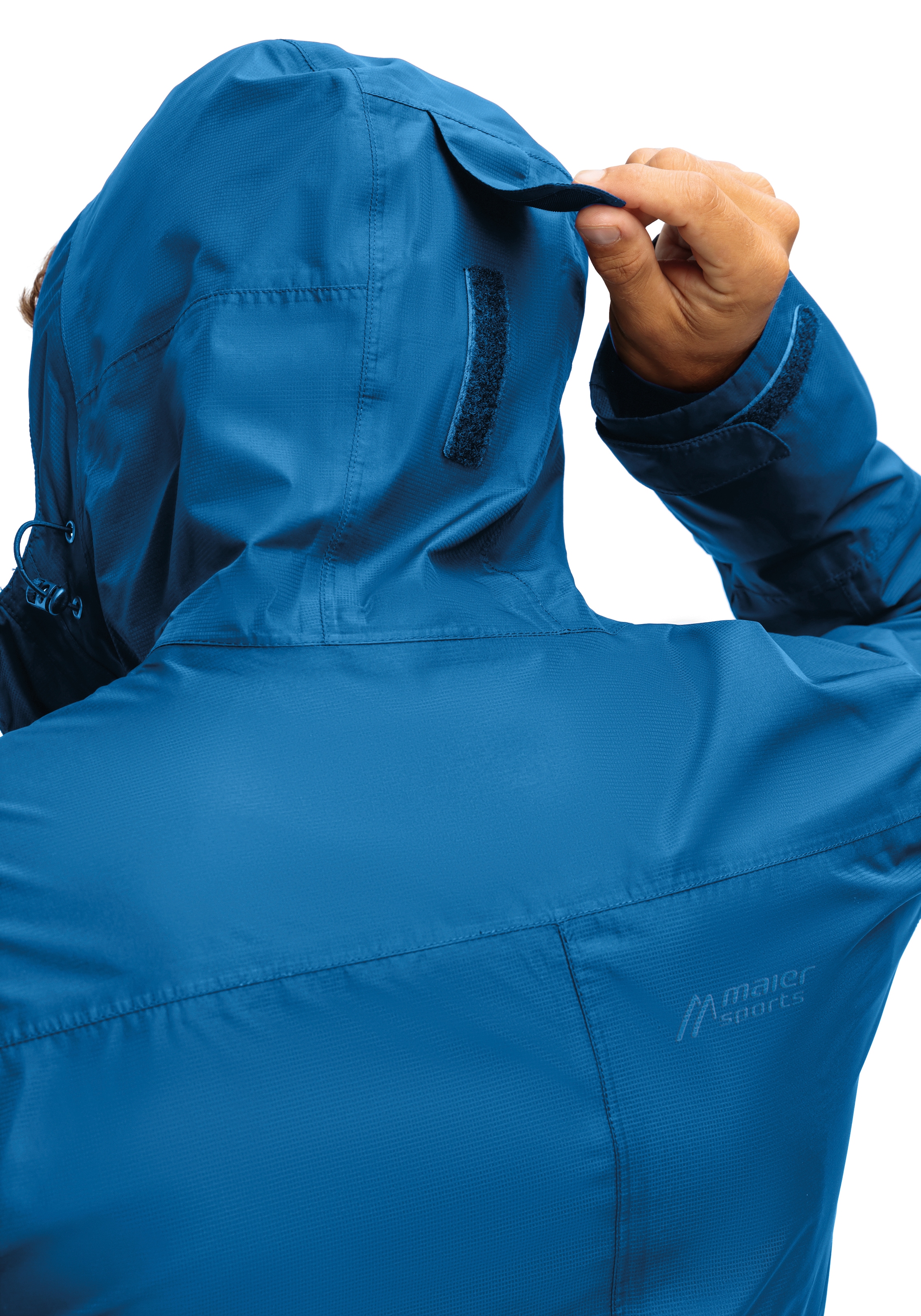 Maier Sports Veste de pluie »Abbenstein M« Veste homme imperméable, coupe-vent moderne, veste outdoor, coupe régulière