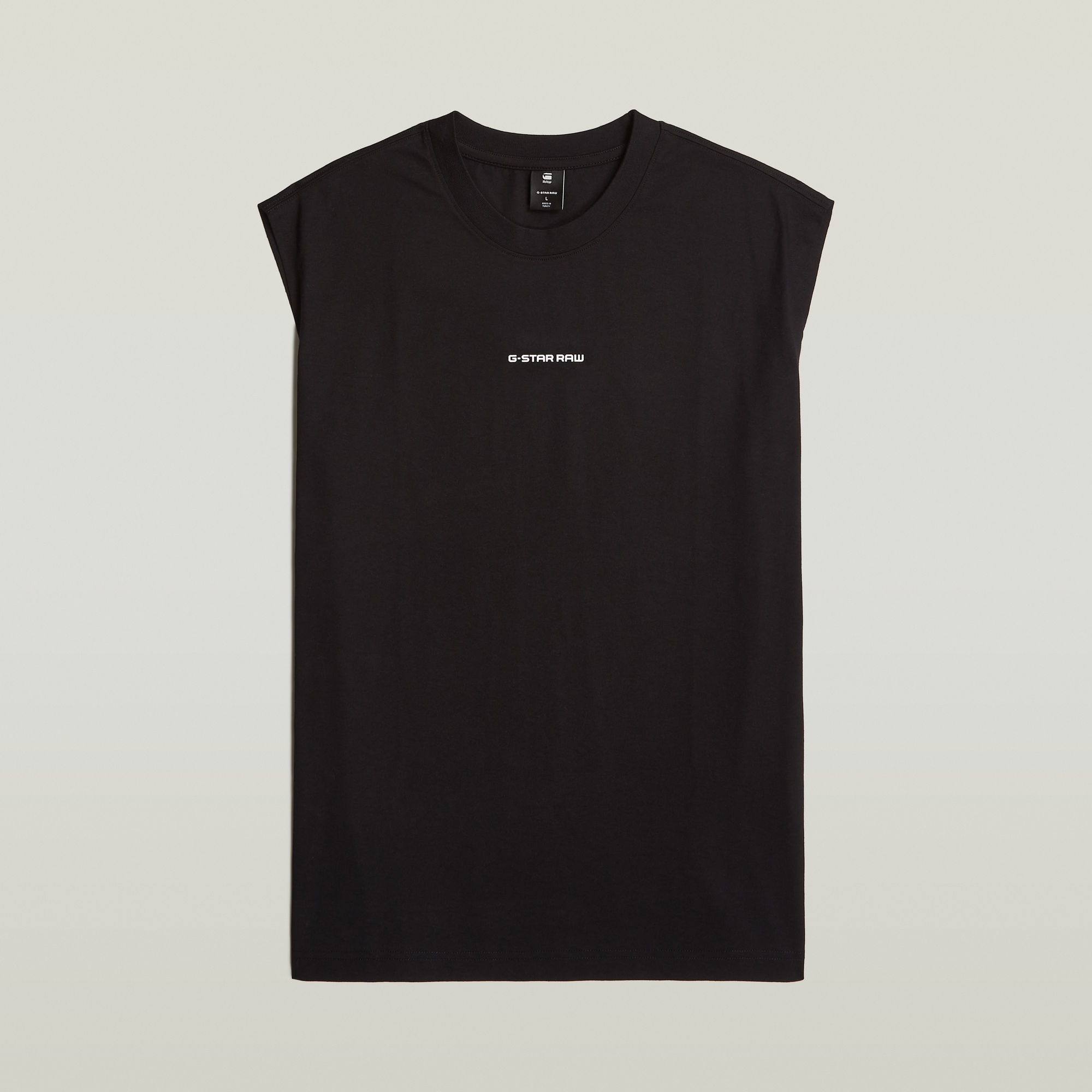 G-STAR Rundhalsshirt »Boxy« ärmellos, Logoschriftzug
