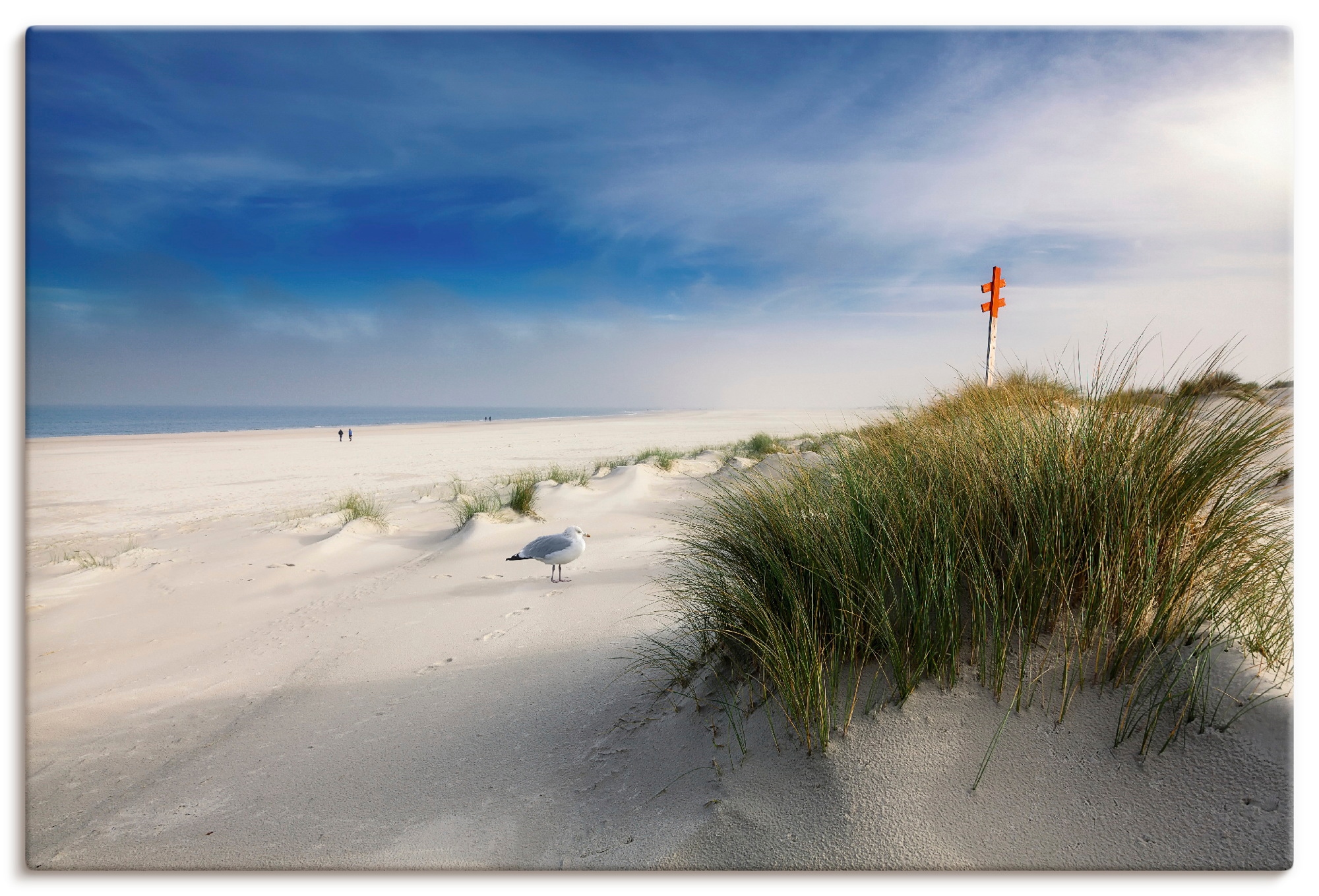 Image of Artland Wandbild "Strandidylle" Strandbilder 1 Stk. tlg. als Alubild, Leinwandbild, Poster, Wandaufkleber in verschied. Grössen
