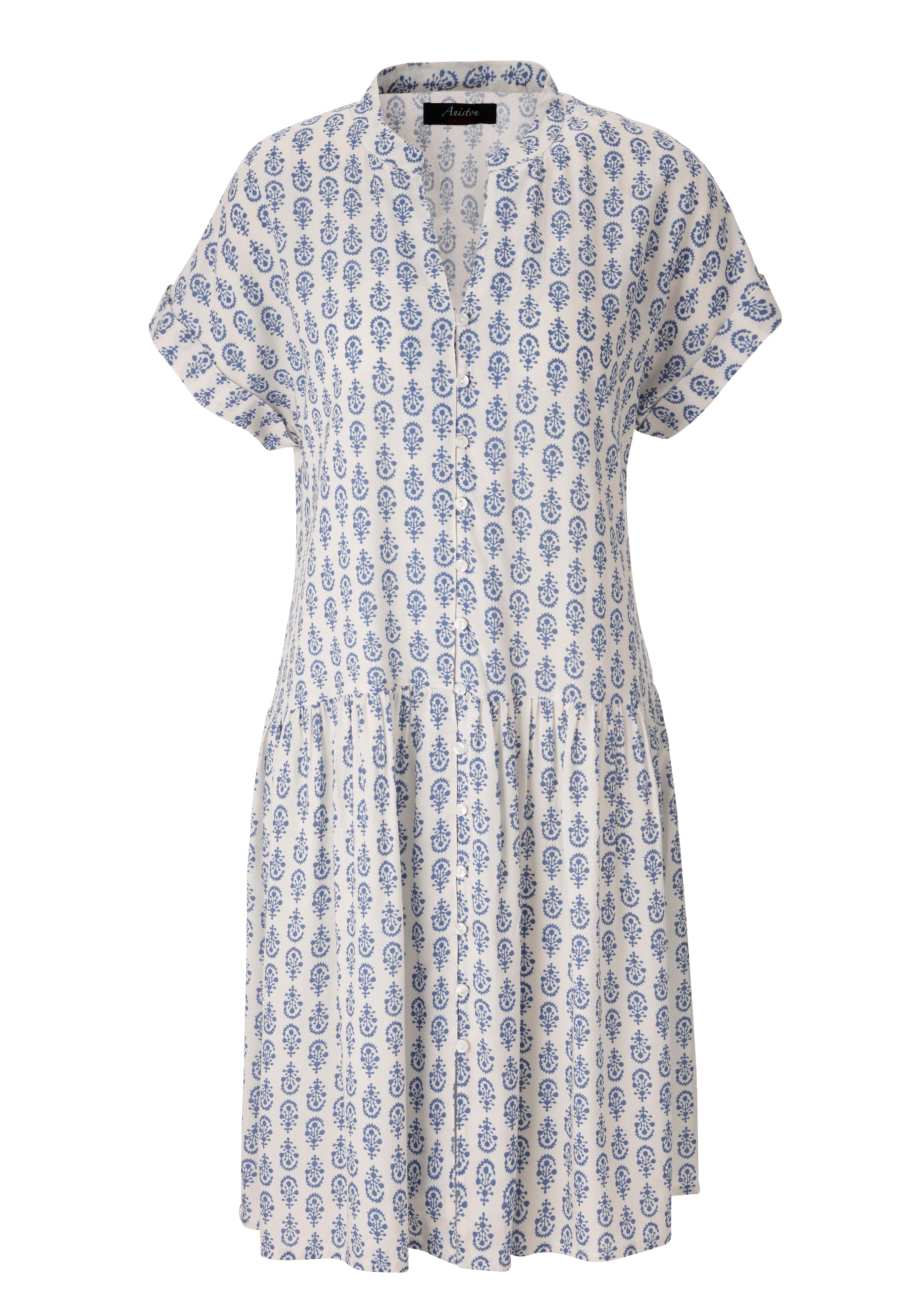Aniston CASUAL Robe d'été mit nostalgischen Porzellan-Druck - NEUE KOLLEKTION