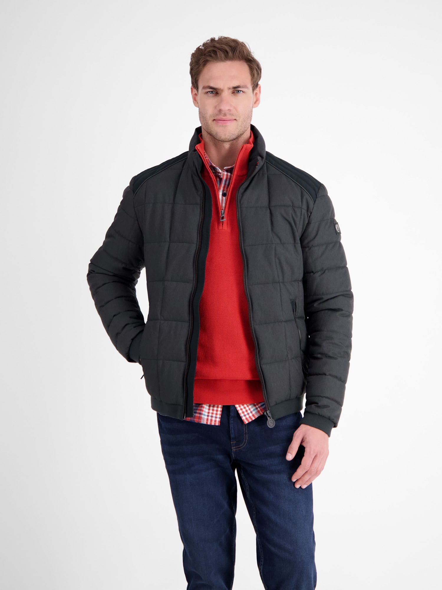 LERROS Steppjacke »Steppjacke in Woll-Optik« ohne Kapuze