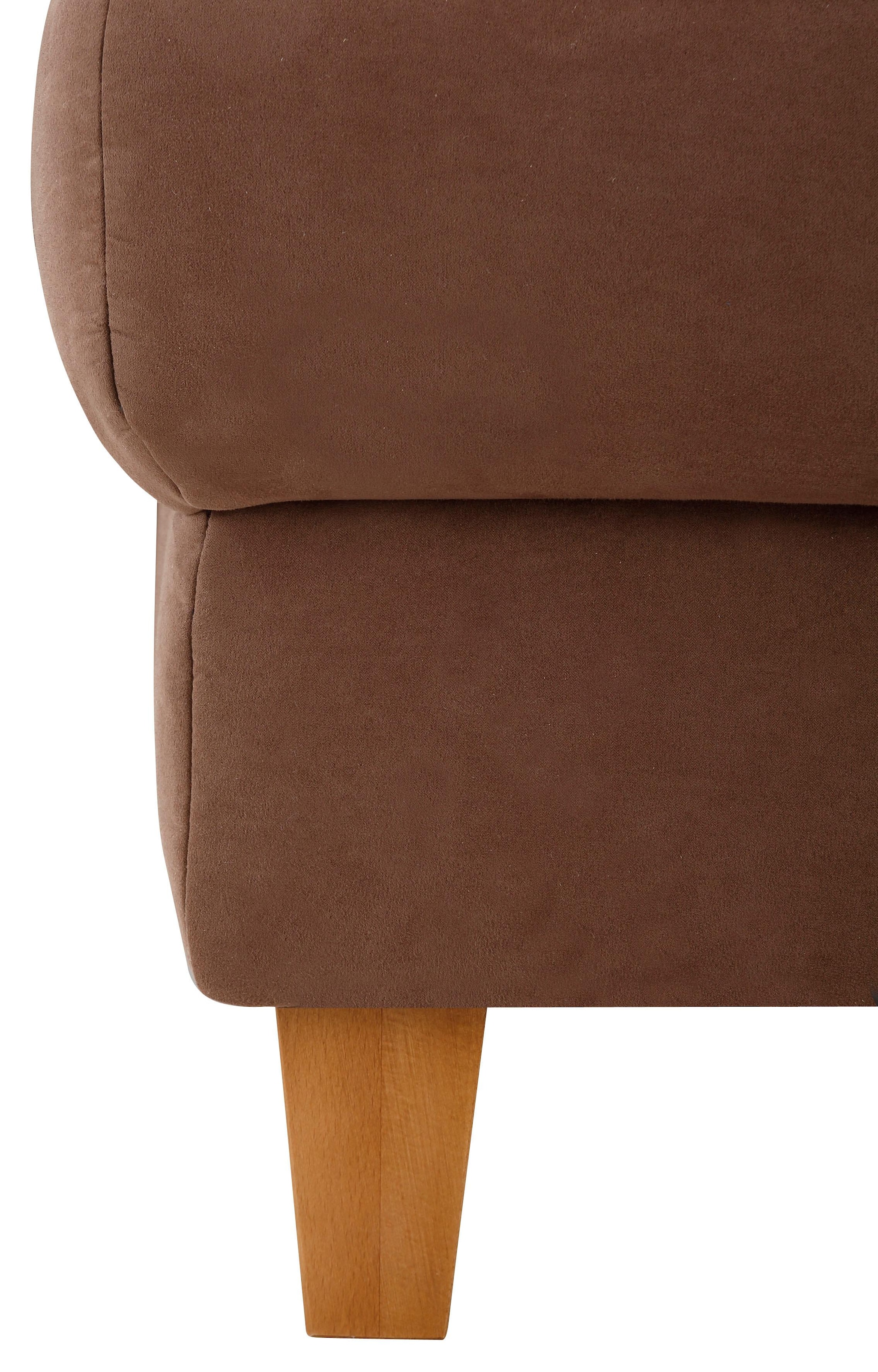 Home affaire Wohnlandschaft »Palmera U-Form, B: 308 cm« optional Bettfunktion & Bettkasten, Federkern