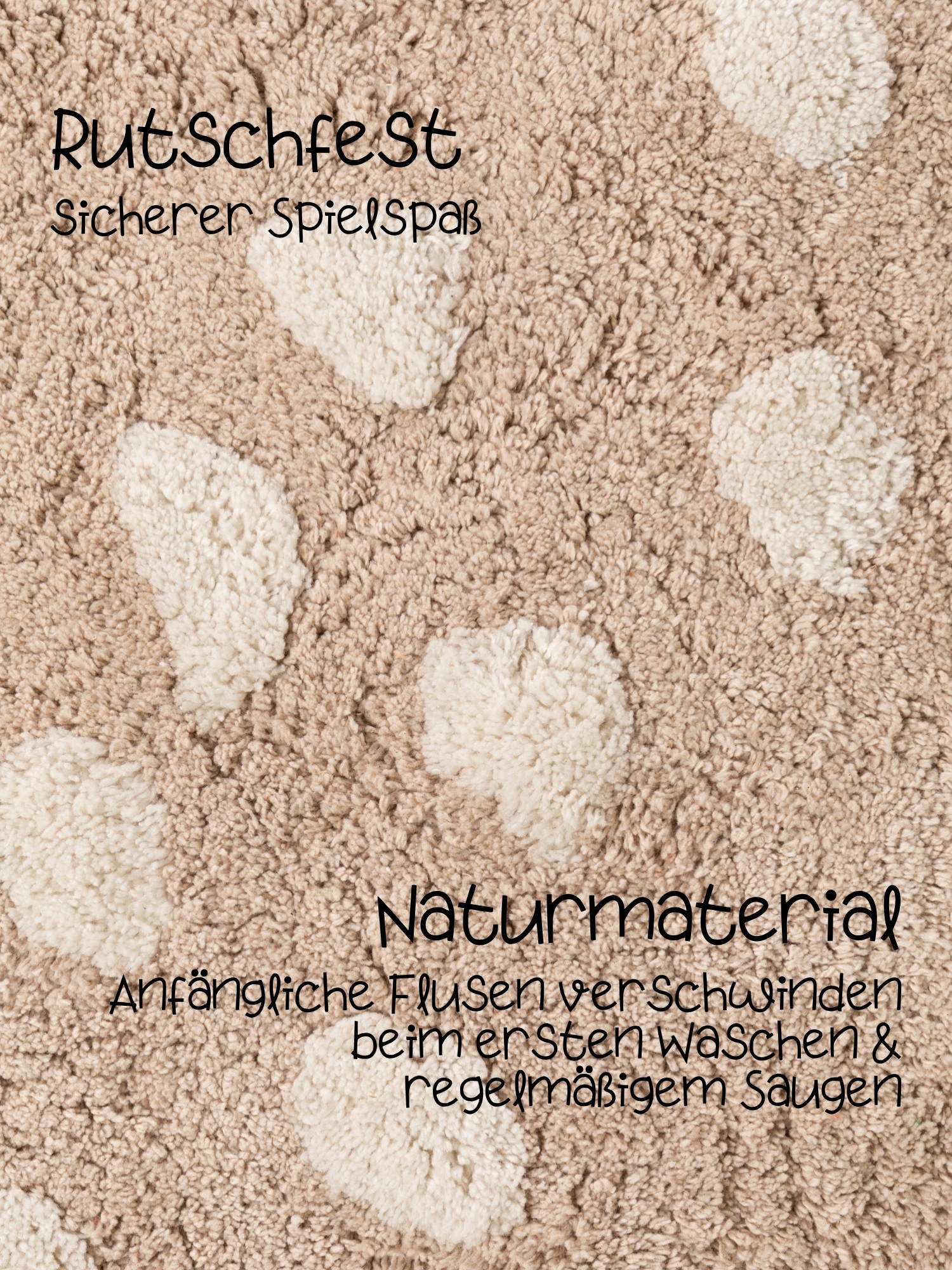 HANSE Home Kinderteppich »Pucki« Motivform 10 mm Höhe Waschbar, Handgemacht, Baumwolle, Rutschfest Spielteppich Kinderzimmer