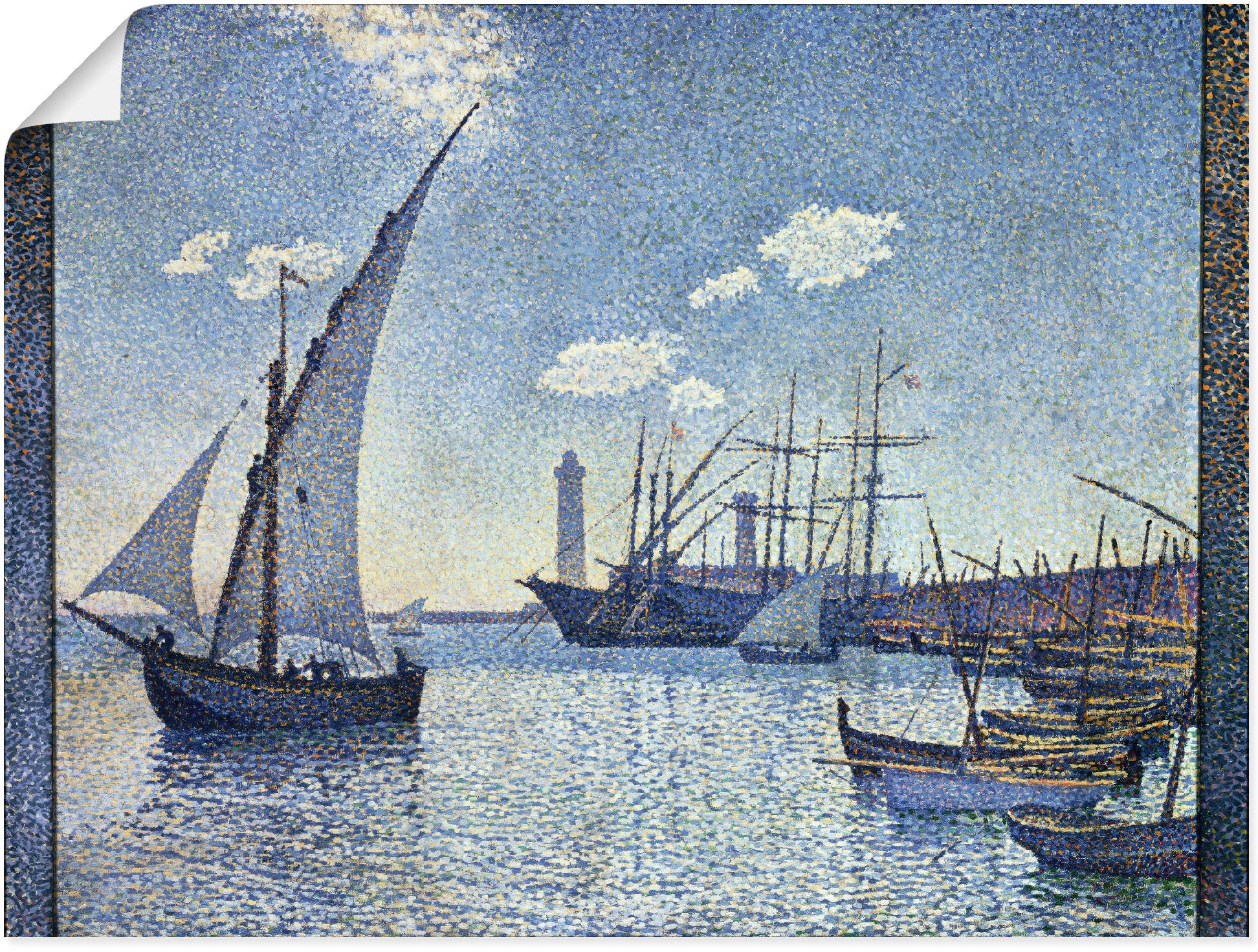 Image of Artland Wandbild »Hafen von Cette, Die Fischerboote. 1892«, Boote & Schiffe, (1 St.), in vielen Grössen & Produktarten -Leinwandbild, Poster, Wandaufkleber / Wandtattoo auch für Badezimmer geeignet bei Ackermann Versand Schweiz