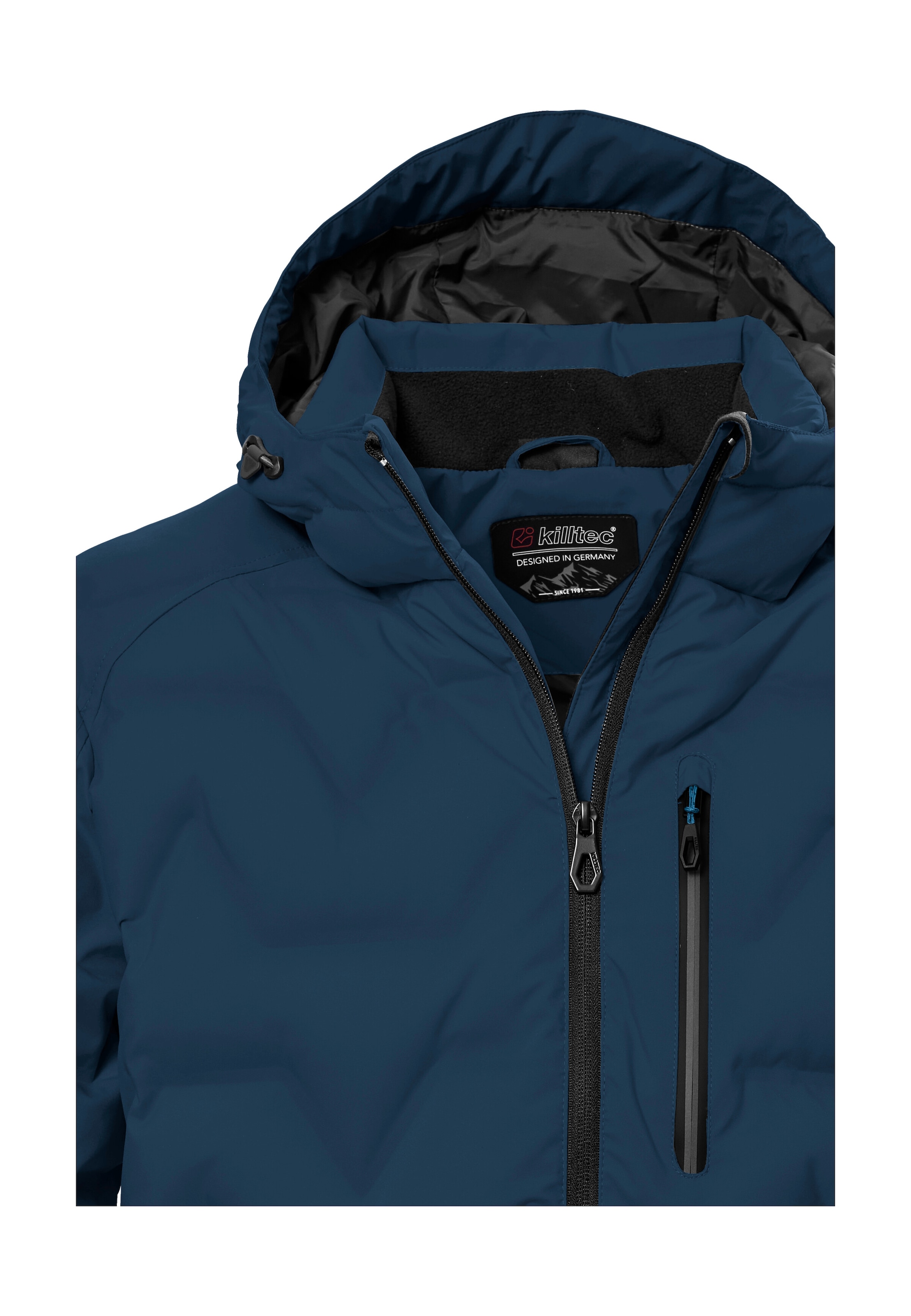 Killtec Steppjacke »KOW 60 MN QLTD JCKT«, Wasser- und windabweisend, atmungsaktiv, verstellbare Kapuze