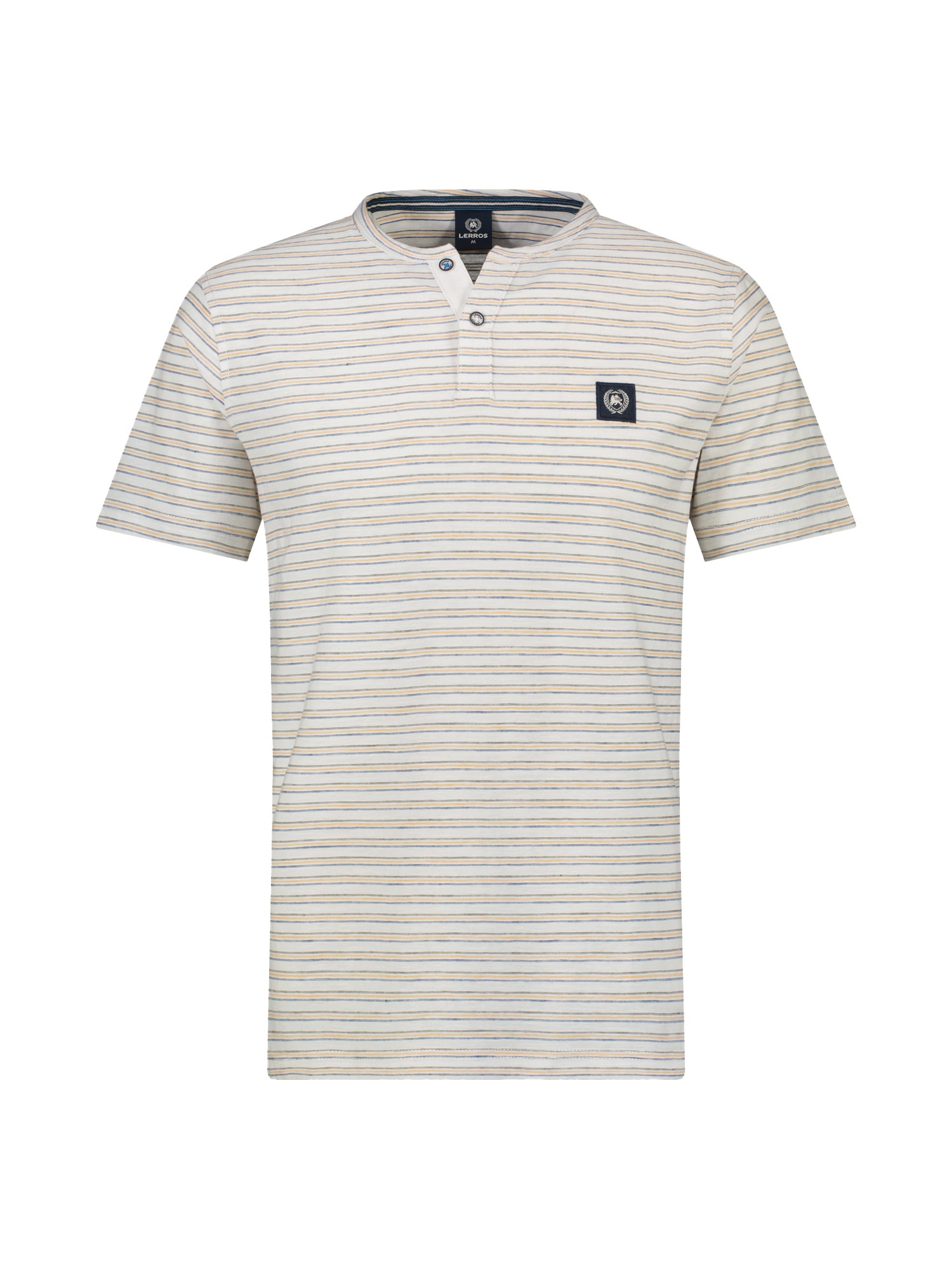 LERROS Henleyshirt »LERROS Herren Serafino-Shirt, gestreift«