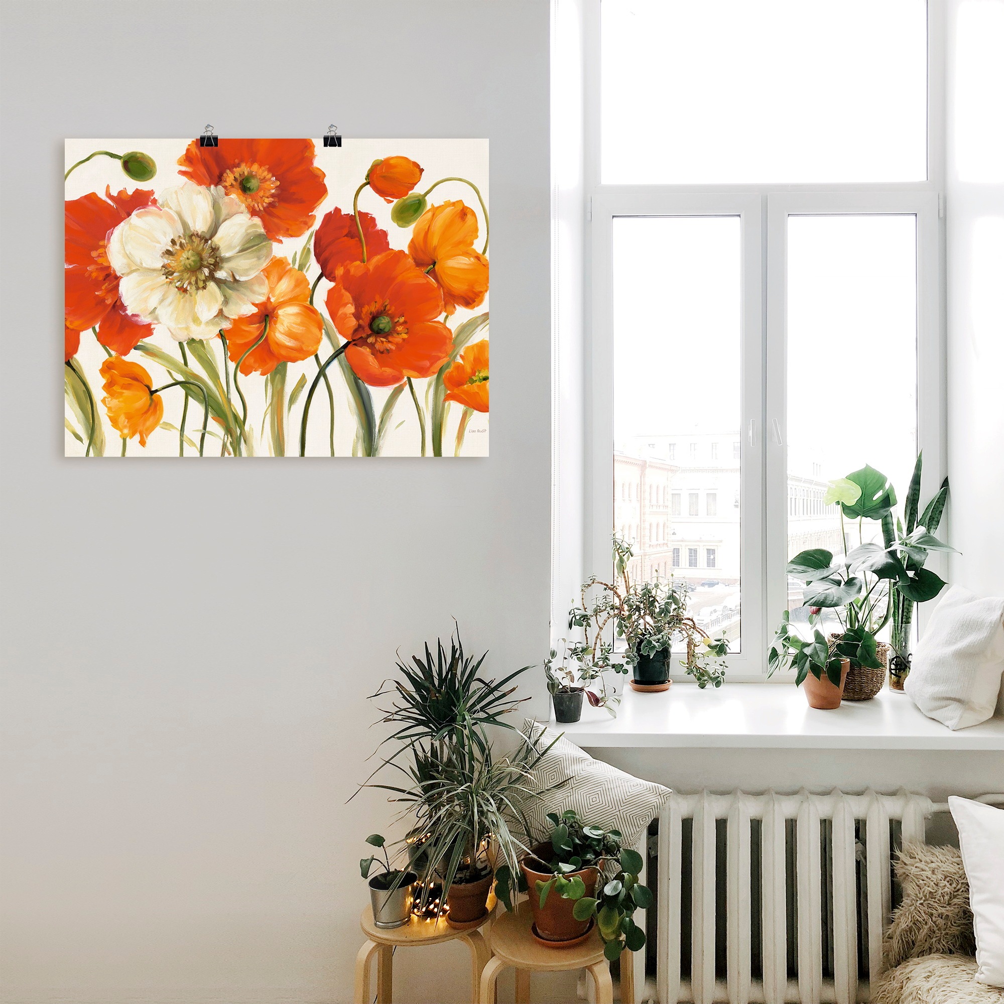 Artland Wandbild »Mohnblumen I« Blumen 1 Stk. tlg. als Leinwandbild, Poster in verschied. Grössen