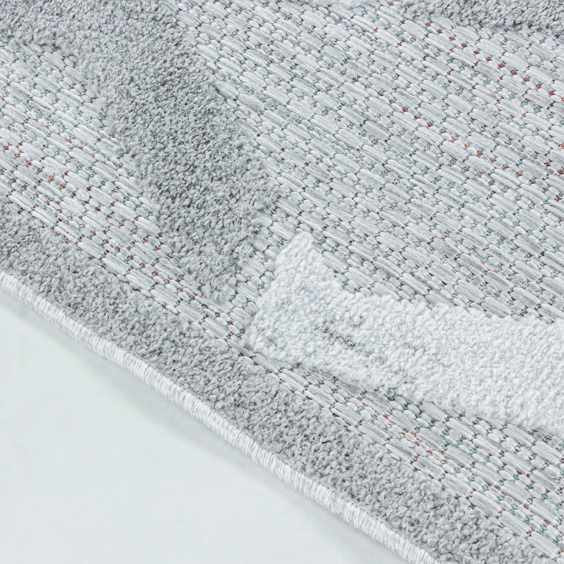 Ayyildiz Teppiche Teppich »BAHAMA 5158«, rechteckig, 8 mm Höhe, Läufer, Flachflor mit Hoch-Tief-Struktur, In-und Outdoor geeignet