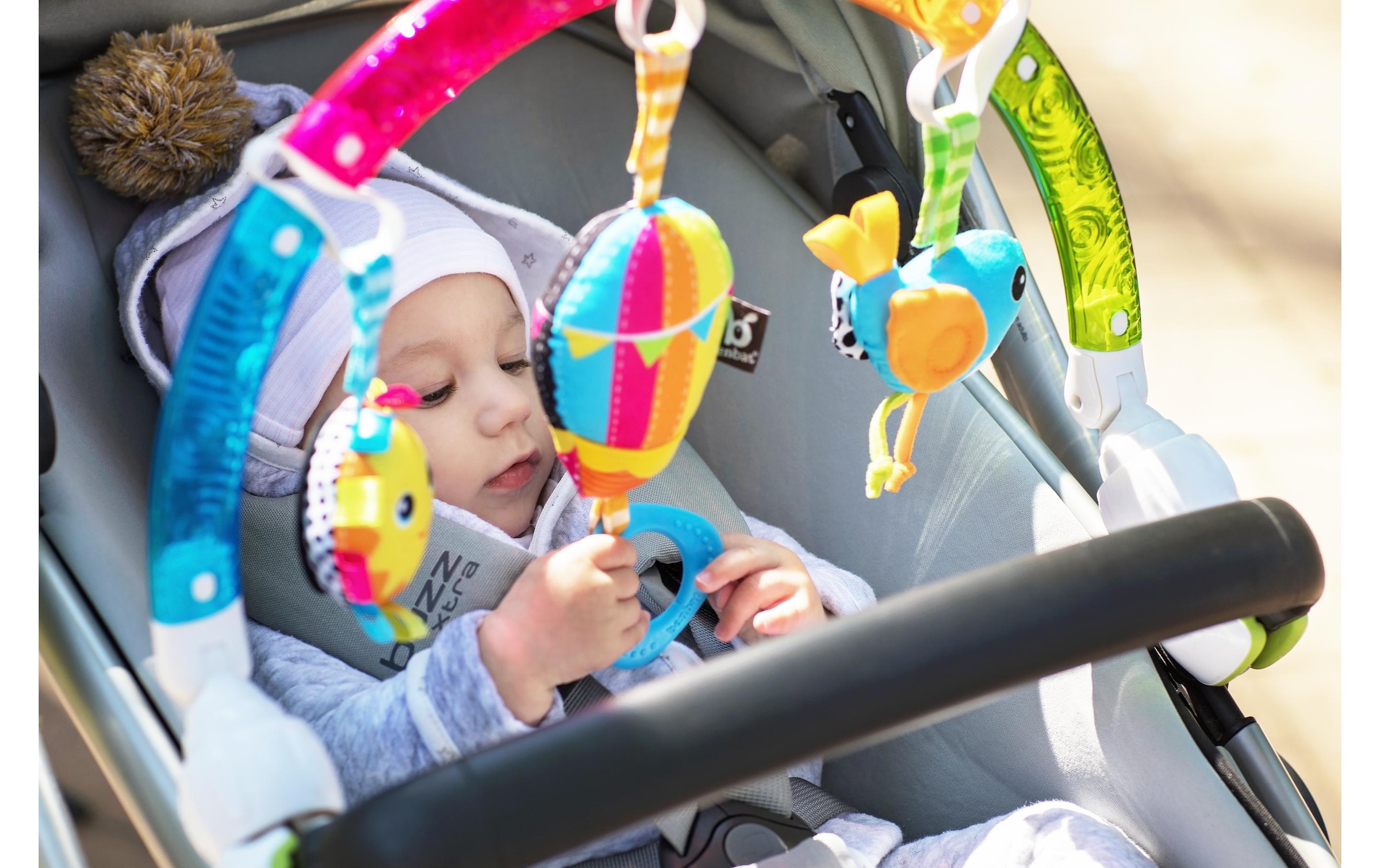 Kinderwagenanhänger »benbat Spielbogen Regenbogen Bunt«