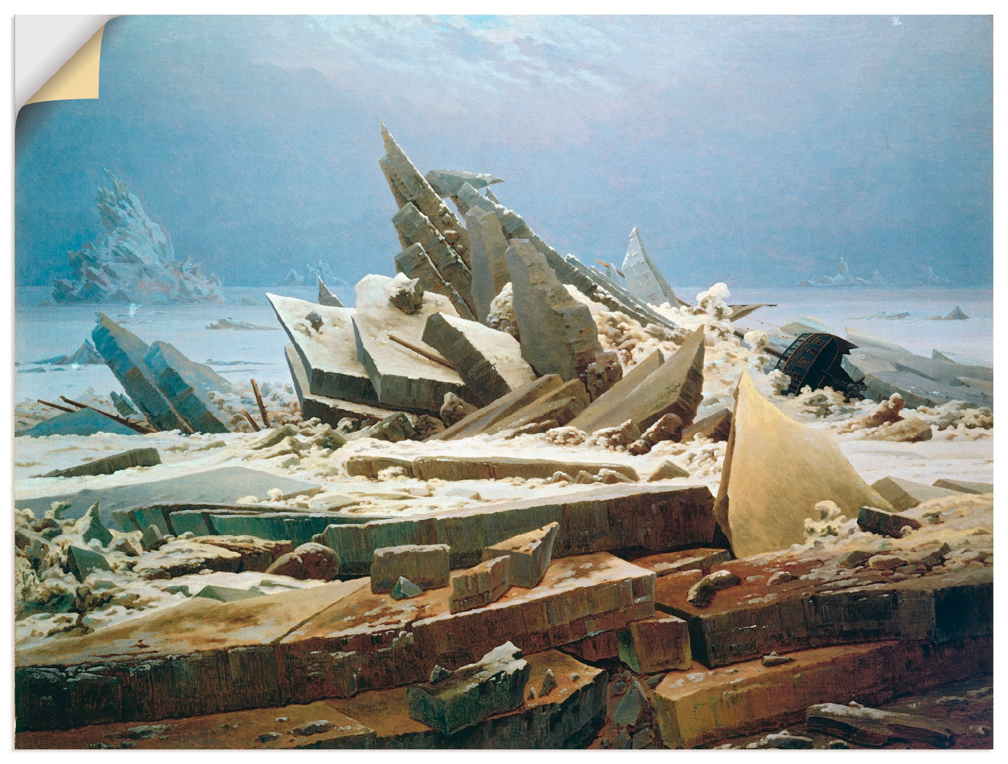 Image of Artland Wandbild »Das Eismeer«, Gewässer, (1 St.), in vielen Grössen & Produktarten -Leinwandbild, Poster, Wandaufkleber / Wandtattoo auch für Badezimmer geeignet bei Ackermann Versand Schweiz