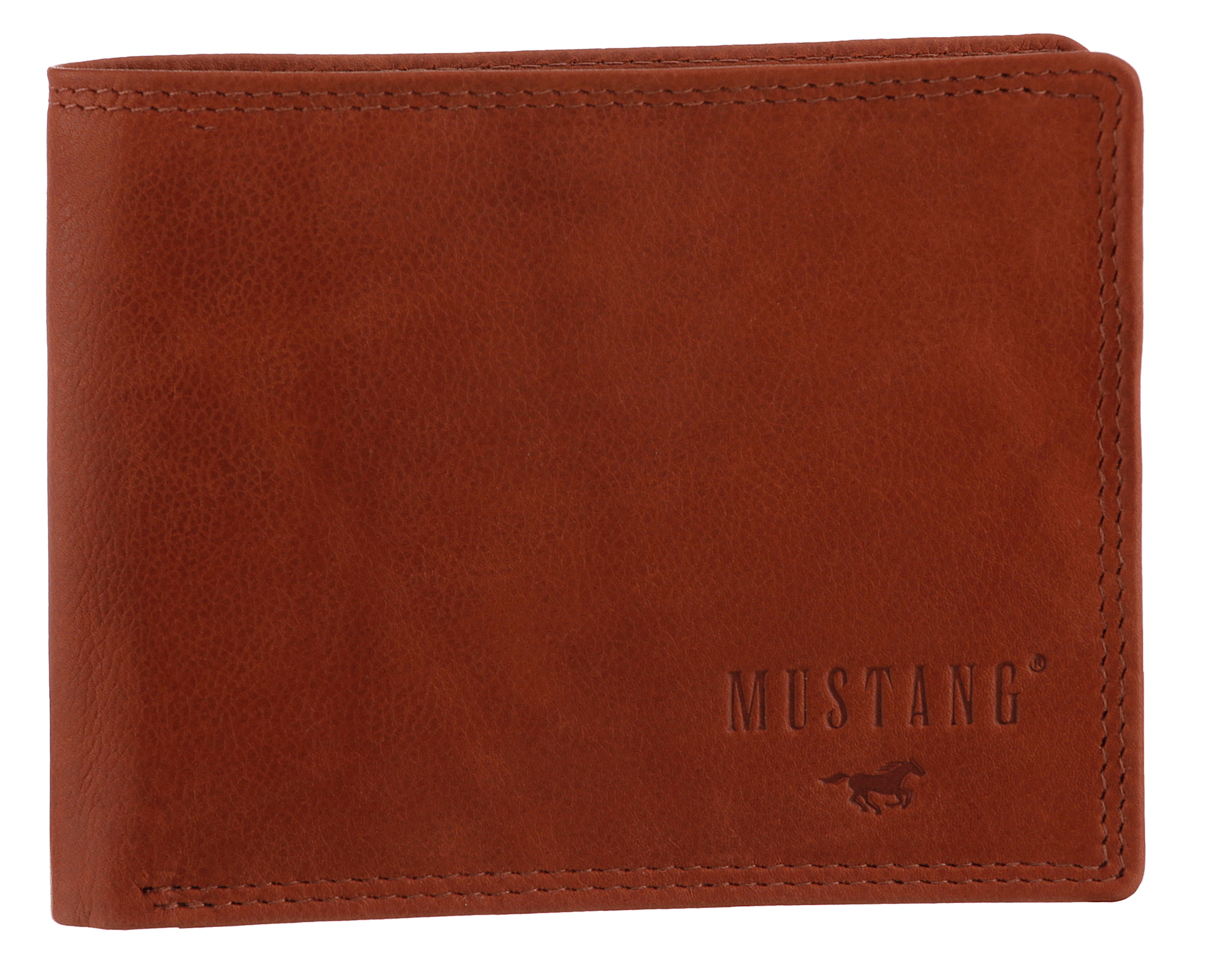 MUSTANG Geldbörse »Udine leather wallet side opening«, mit RFID-Schutz