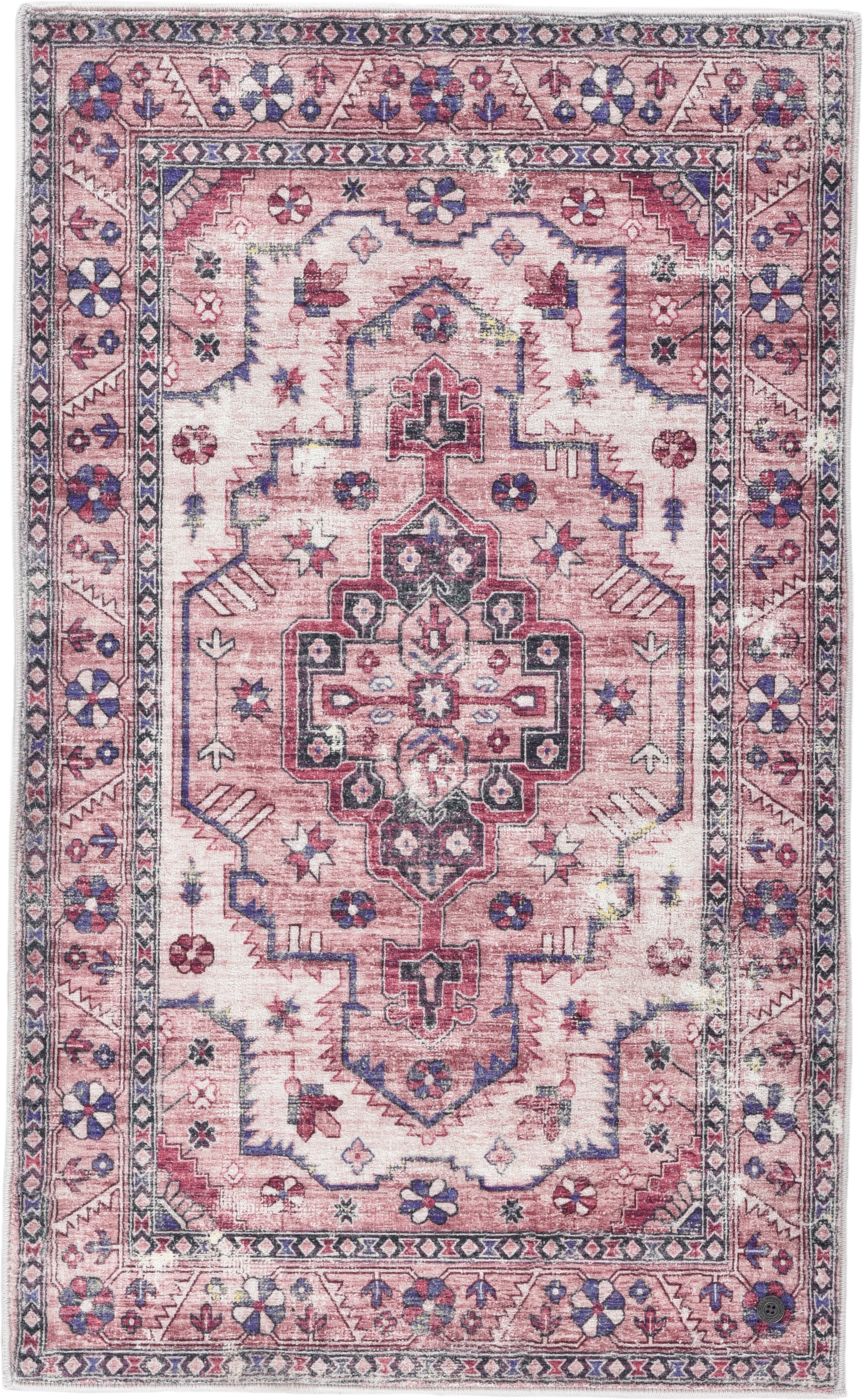 TOM TAILOR HOME Tapis de bain »Oriental Bath FOUR« Höhe 7 mm revêtement antidérapant Badteppich, Orient-Optik, Vintage Design, waschbar