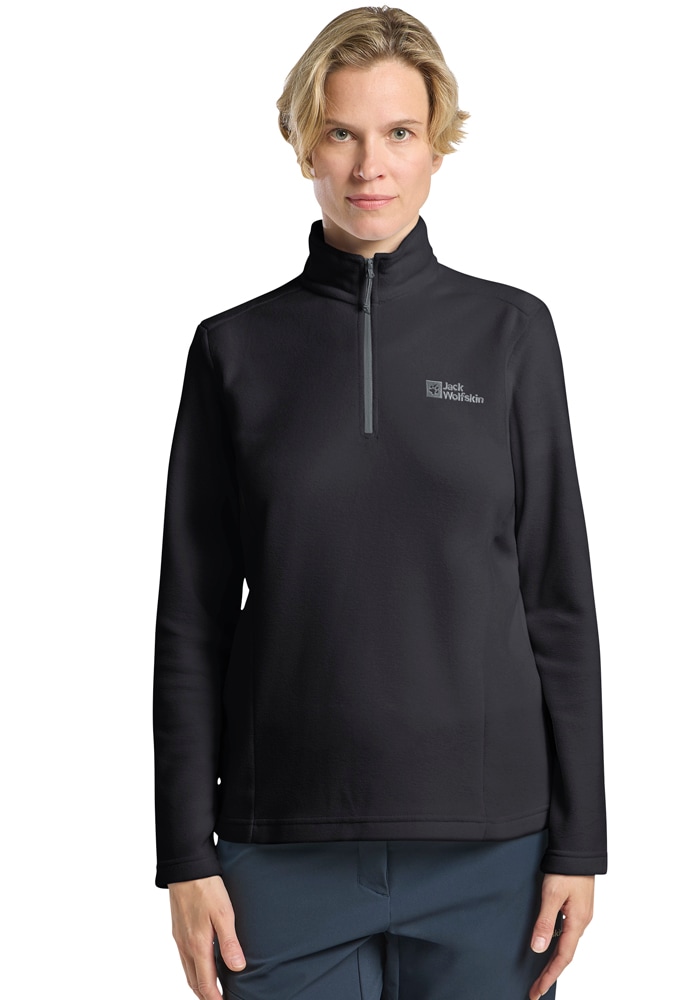 Image of Jack Wolfskin Stehkragenpullover "TAUNUS HZ W" Fleecepullover, Halfzip-Reissverschluss, Stehkragen